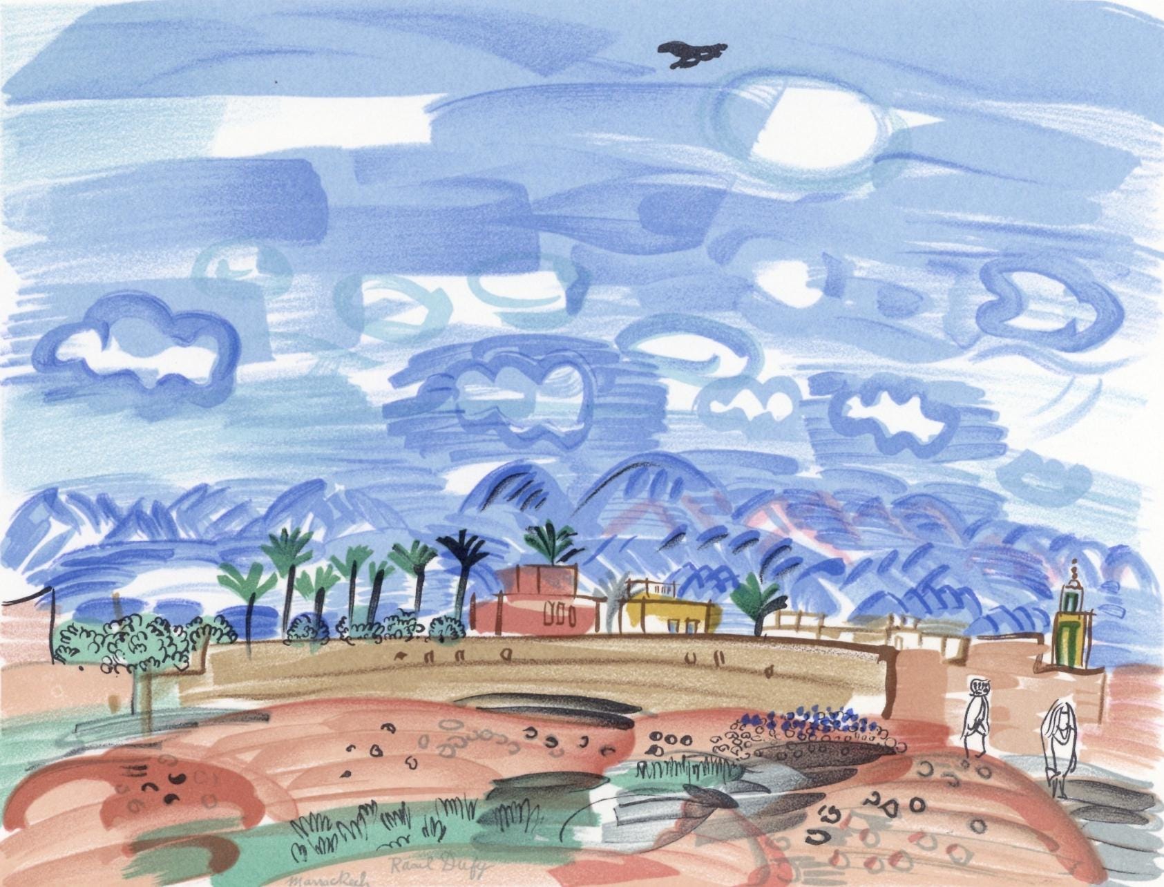Raoul Dufy, Au Maroc, Lettre à mon peintre Raoul Dufy, Limited Edition Lithograph