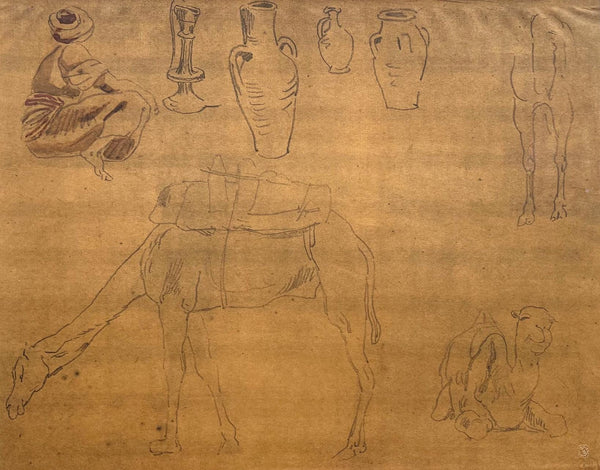 Eugène Delacroix, Composition, Trente et un Dessins et Aquarelles du Maroc, Limited Edition Lithograph