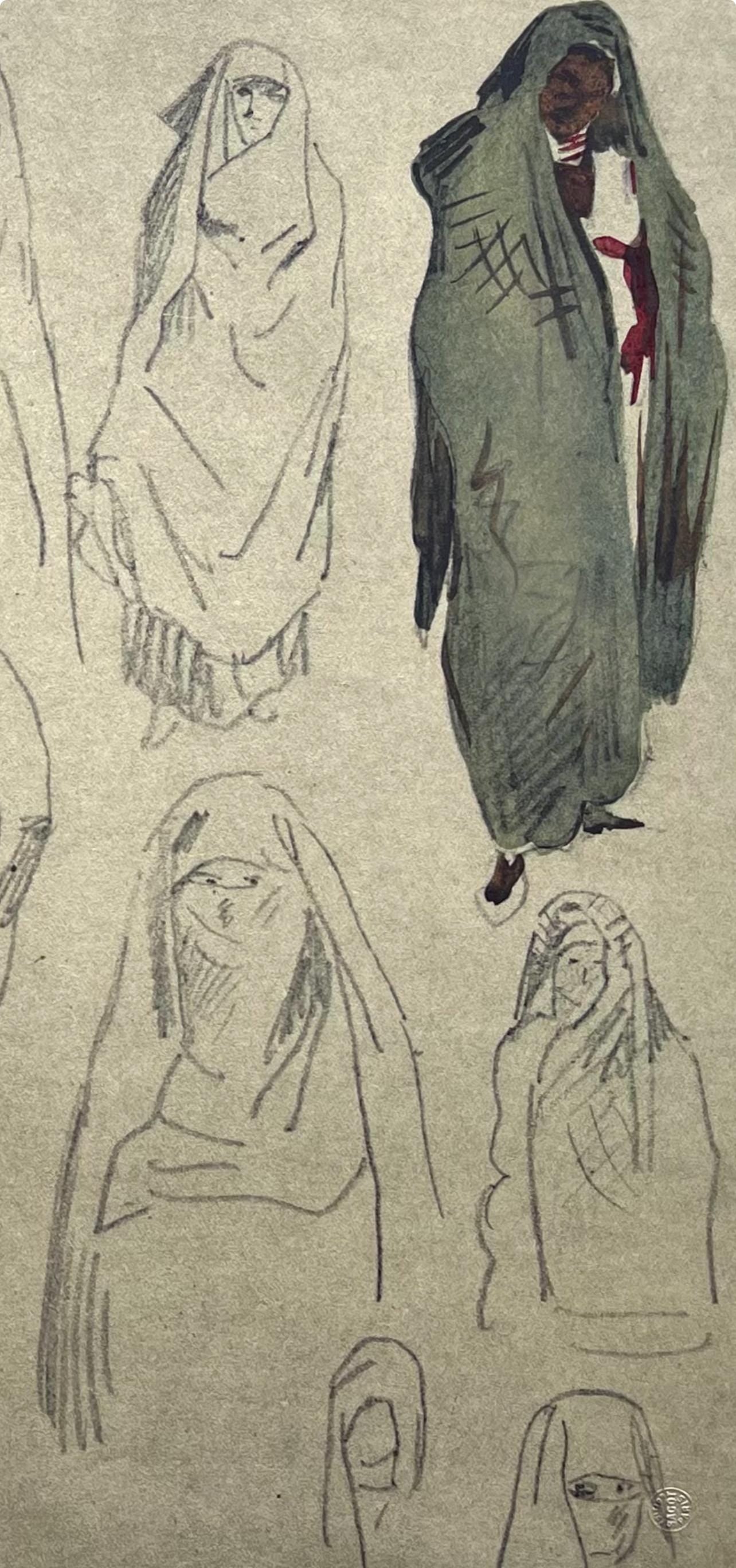 Eugène Delacroix, Composition, Trente et un Dessins et Aquarelles du Maroc, Limited Edition Lithograph