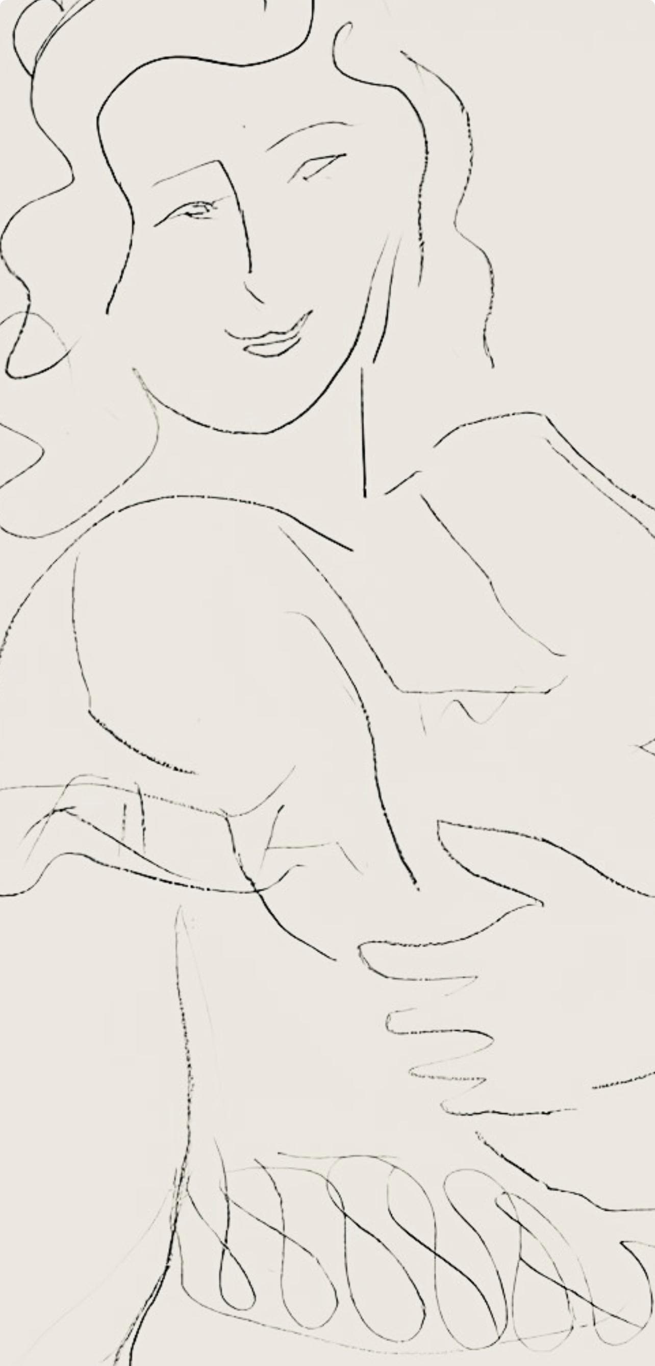 Henri Matisse, Série O, var. 15 (Duthuit 9), Henri Matisse, Dessins, Thèmes et variations, Limited Edition Lithograph