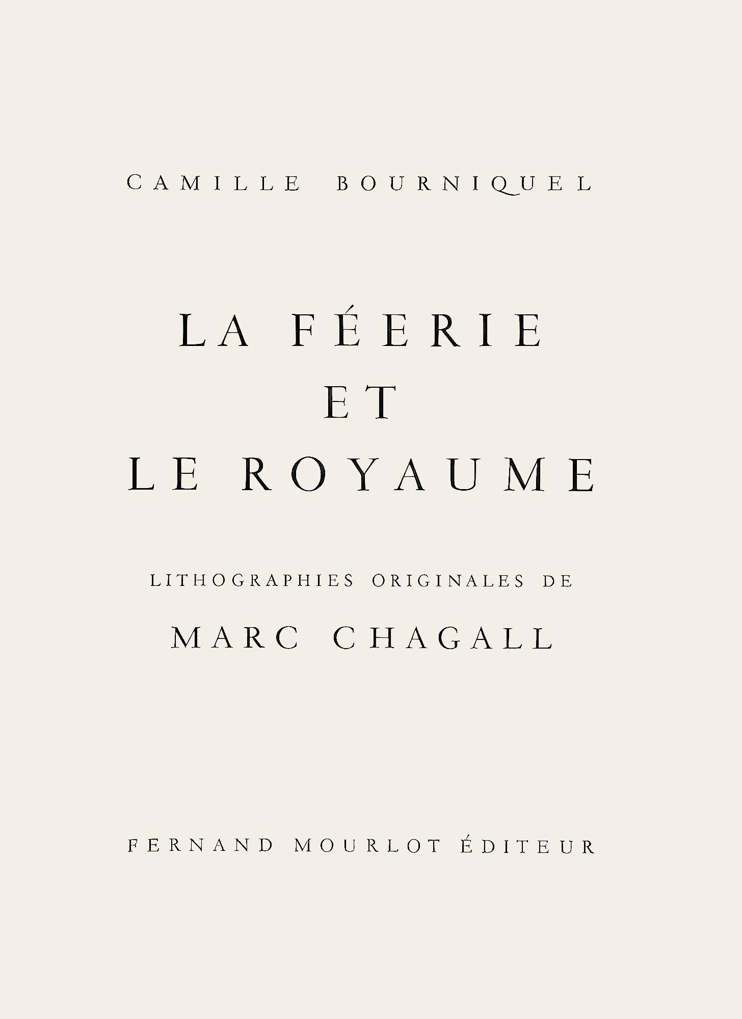 Marc Chagall, Composition (Mourlot 668-677), La Féerie et Le Royaume, Limited Edition Lithograph
