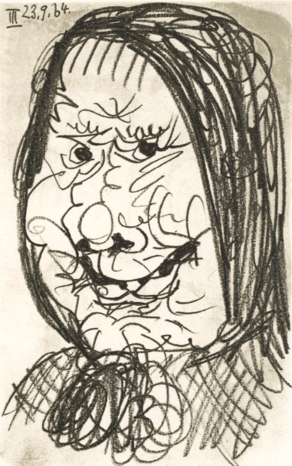 Pablo Picasso, Composition, Le Goût du Bonheur (Cramer 148; Bloch 2013), Limited Edition Mixed Media Lithograph