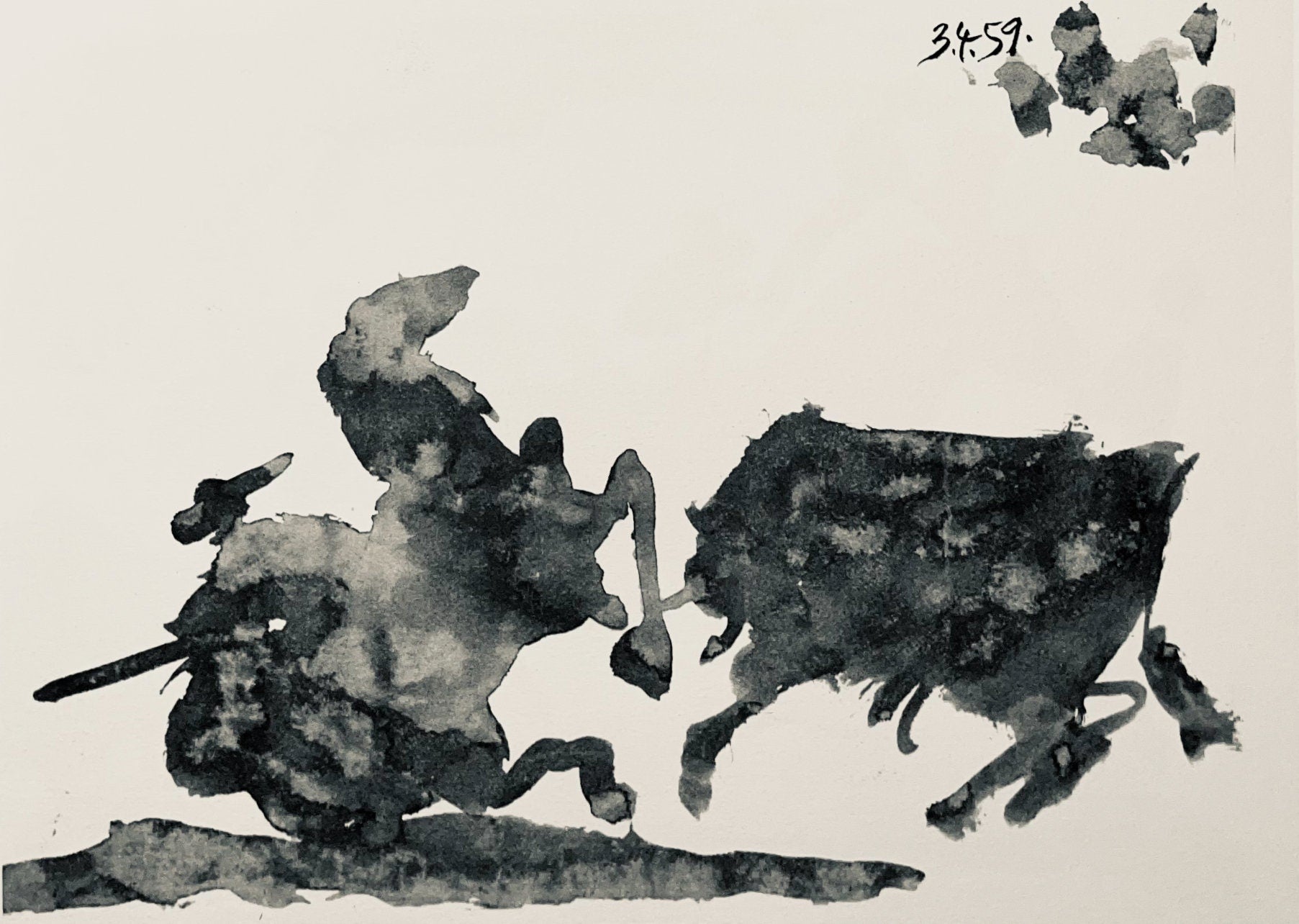Pablo Picasso, Composition (Bloch 1276; Czwiklitzer 23), Toros y Toreros, Limited Edition Lithograph