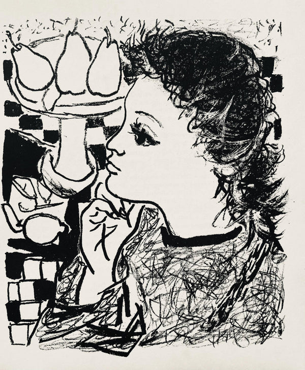 André Marchand, Composition, pierre ã feu provence noire, Limited Edition Lithograph