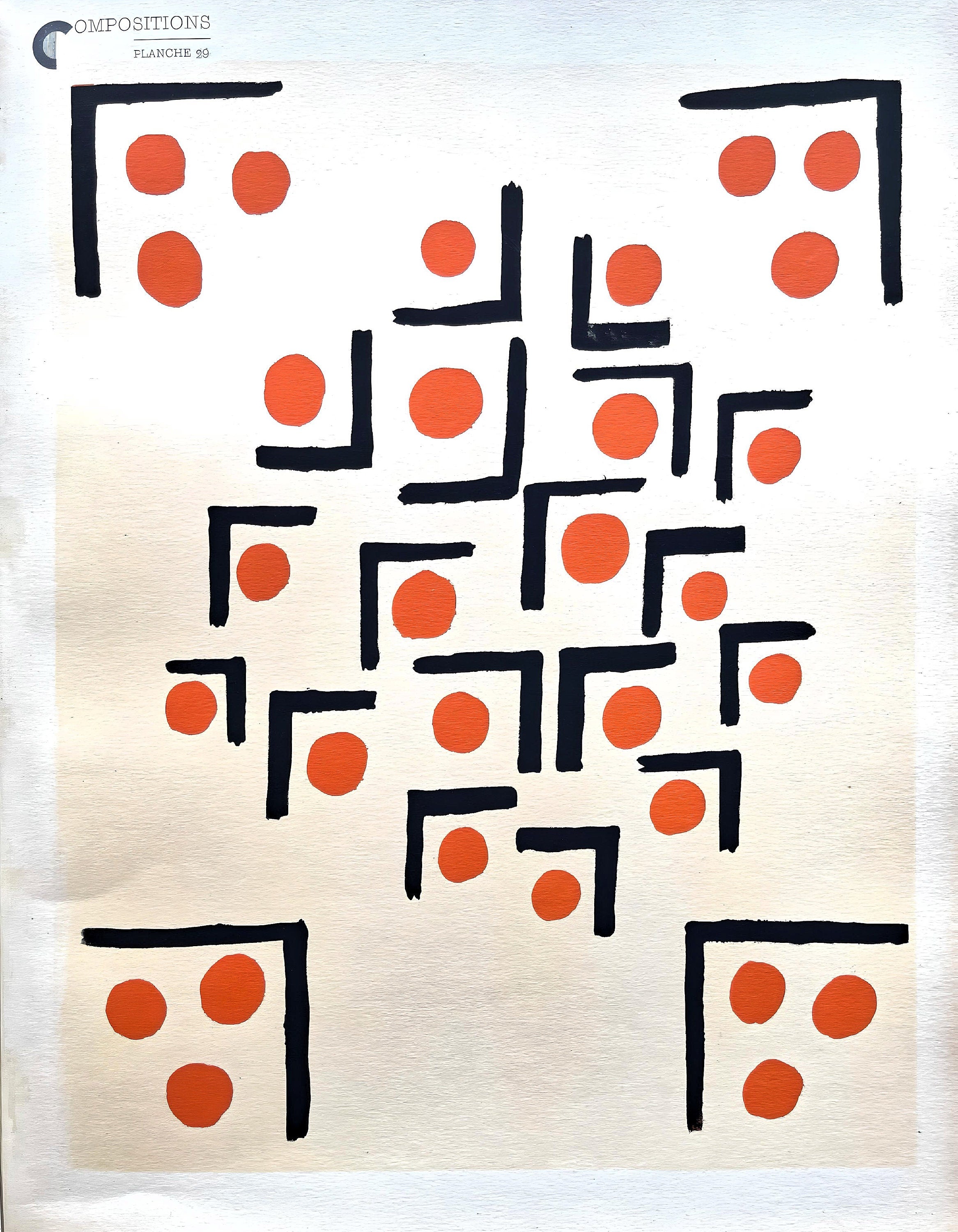 Sonia Delaunay, Planche No. 29, Compositions, couleurs, idées: Sonia Delaunay, Limited Edition Lithograph
