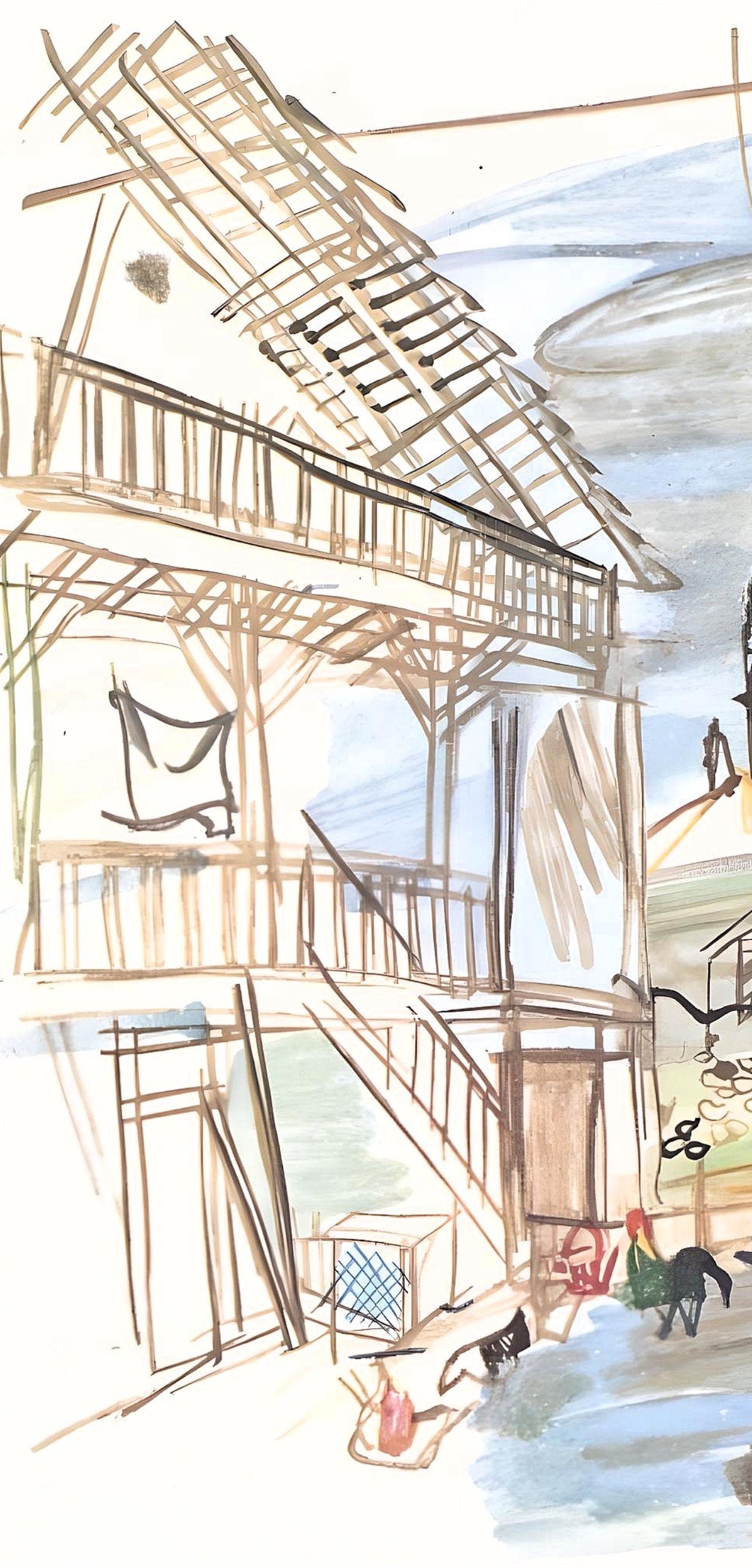 Raoul Dufy, La ferme de Lestel, Vacances forcées