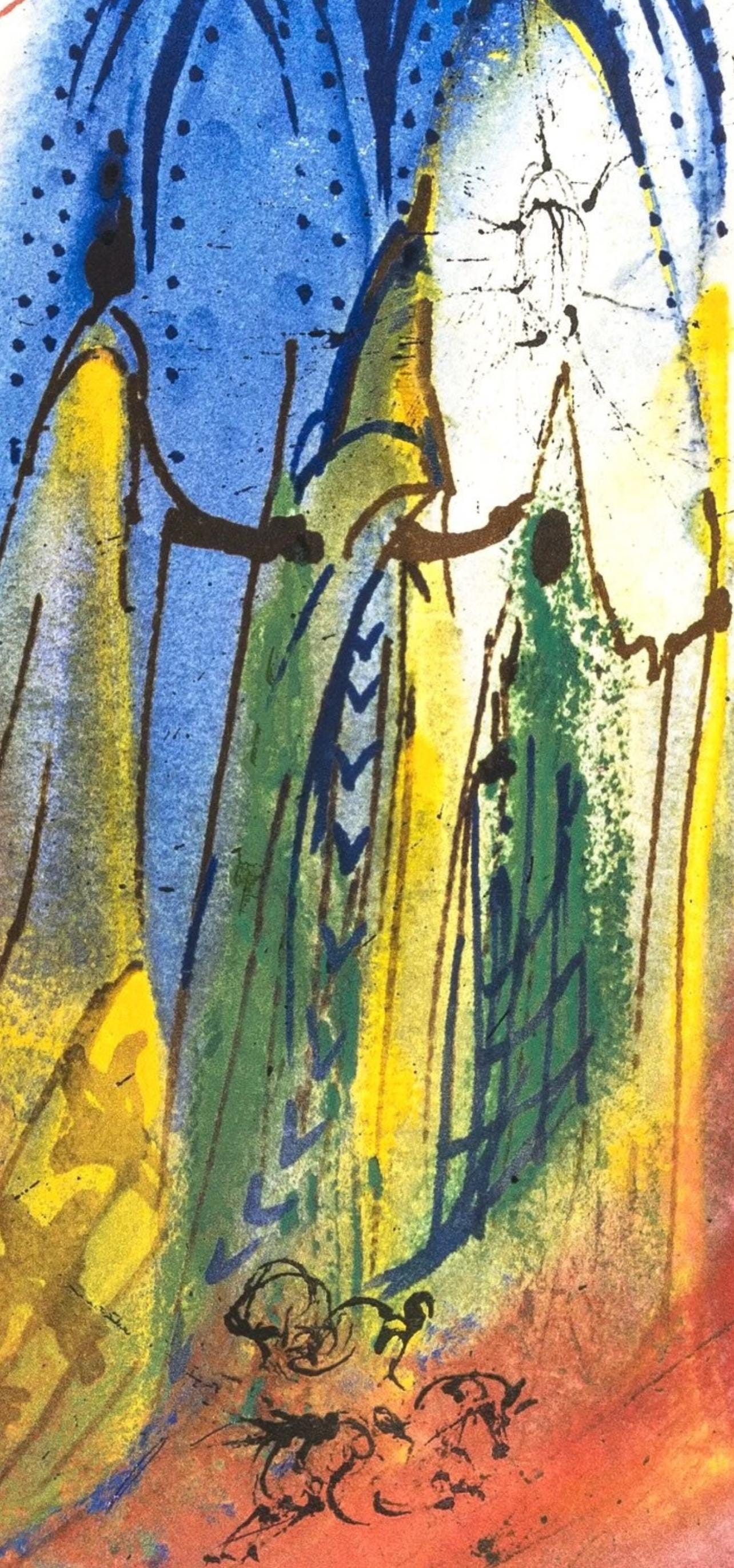Salvador Dali, Composition (Michler/Löpsinger 1601), Romeo e Giulietta, Limited Edition Lithograph and Silkscreen