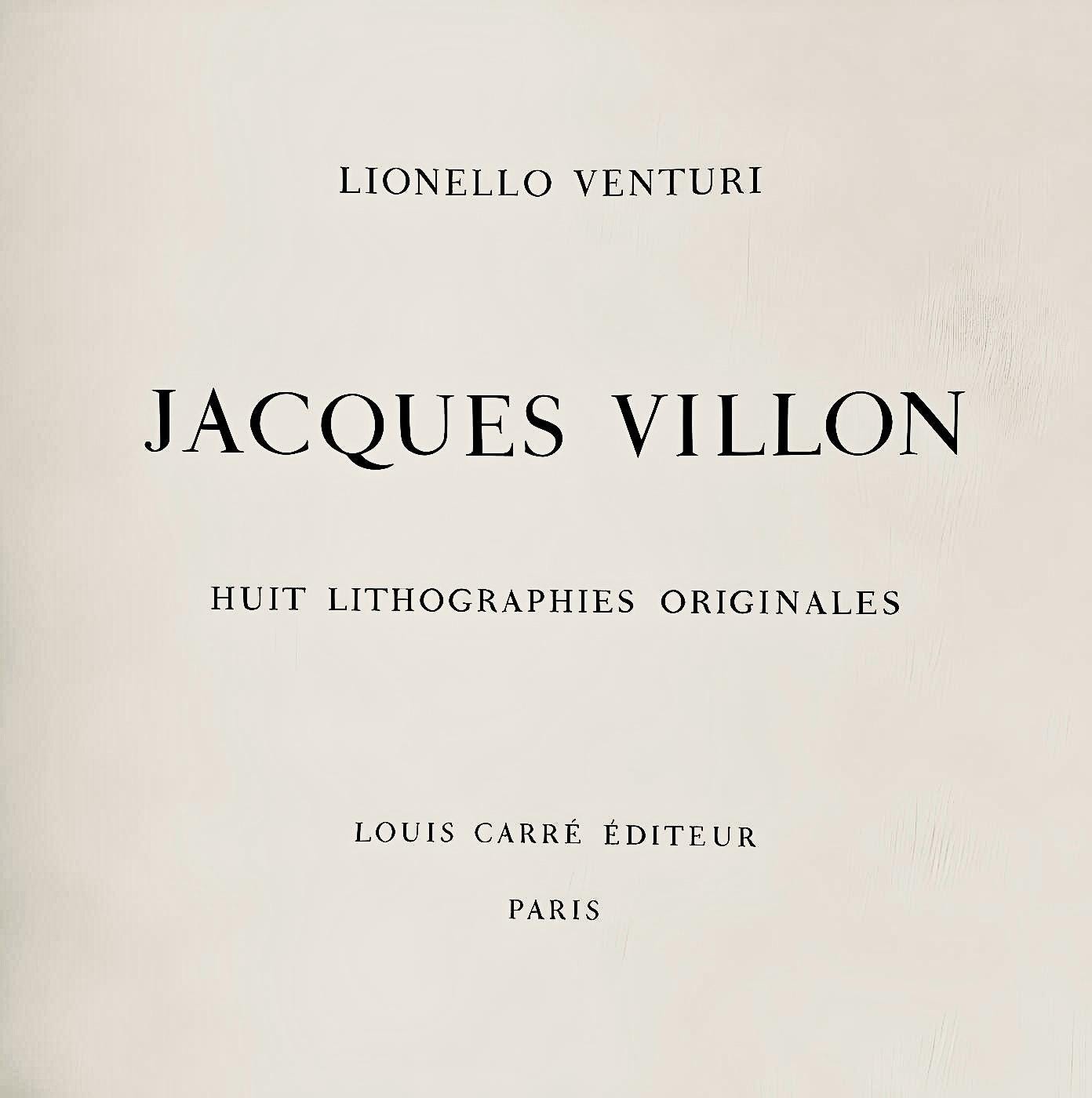 Jacques Villon, Composition (Ginestet/Pouillon 65-72), Jacques Villon, Huit lithographies, Limited Edition Lithograph
