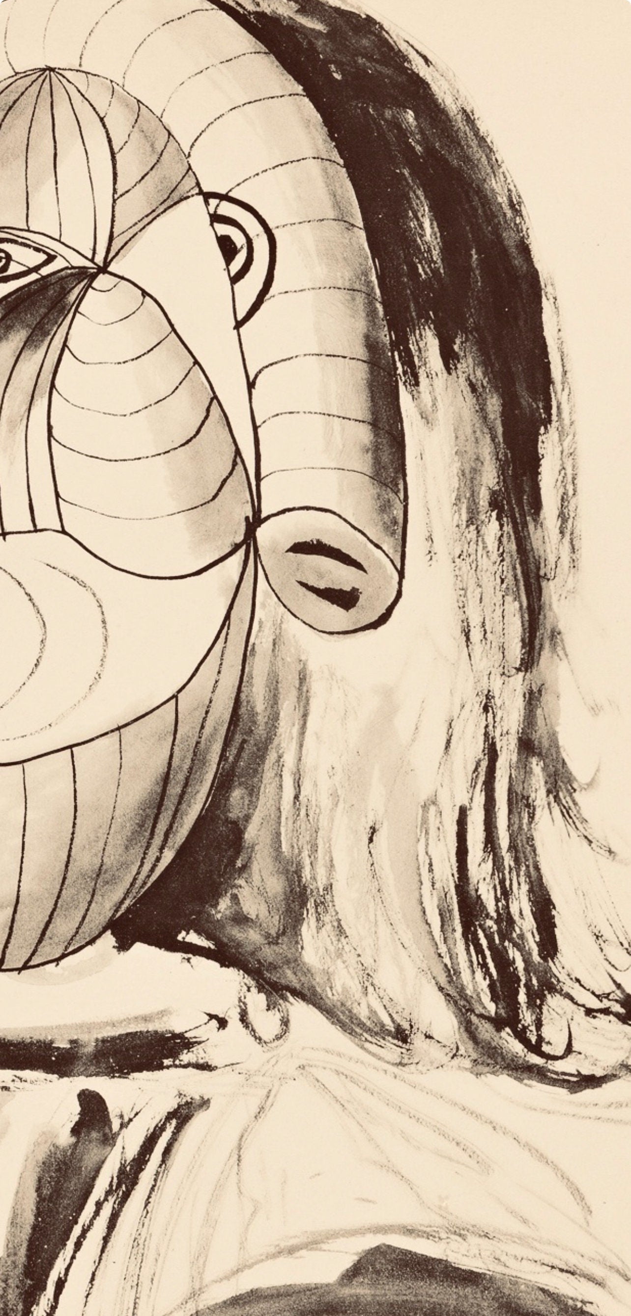 Pablo Picasso, Composition, Carnet de dessins de Picasso, Cahiers d’Art, Limited Edition Lithograph