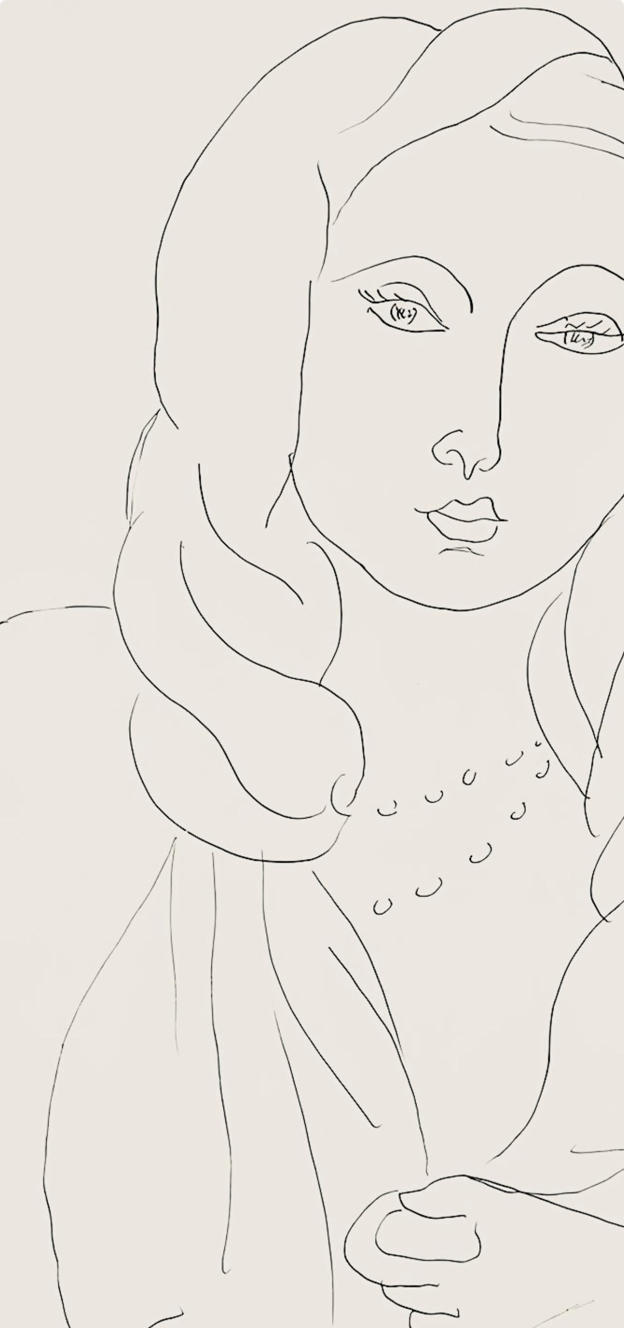 Henri Matisse, Série K, var. 2 (Duthuit 9), Henri Matisse, Dessins, Thèmes et variations, Limited Edition Lithograph