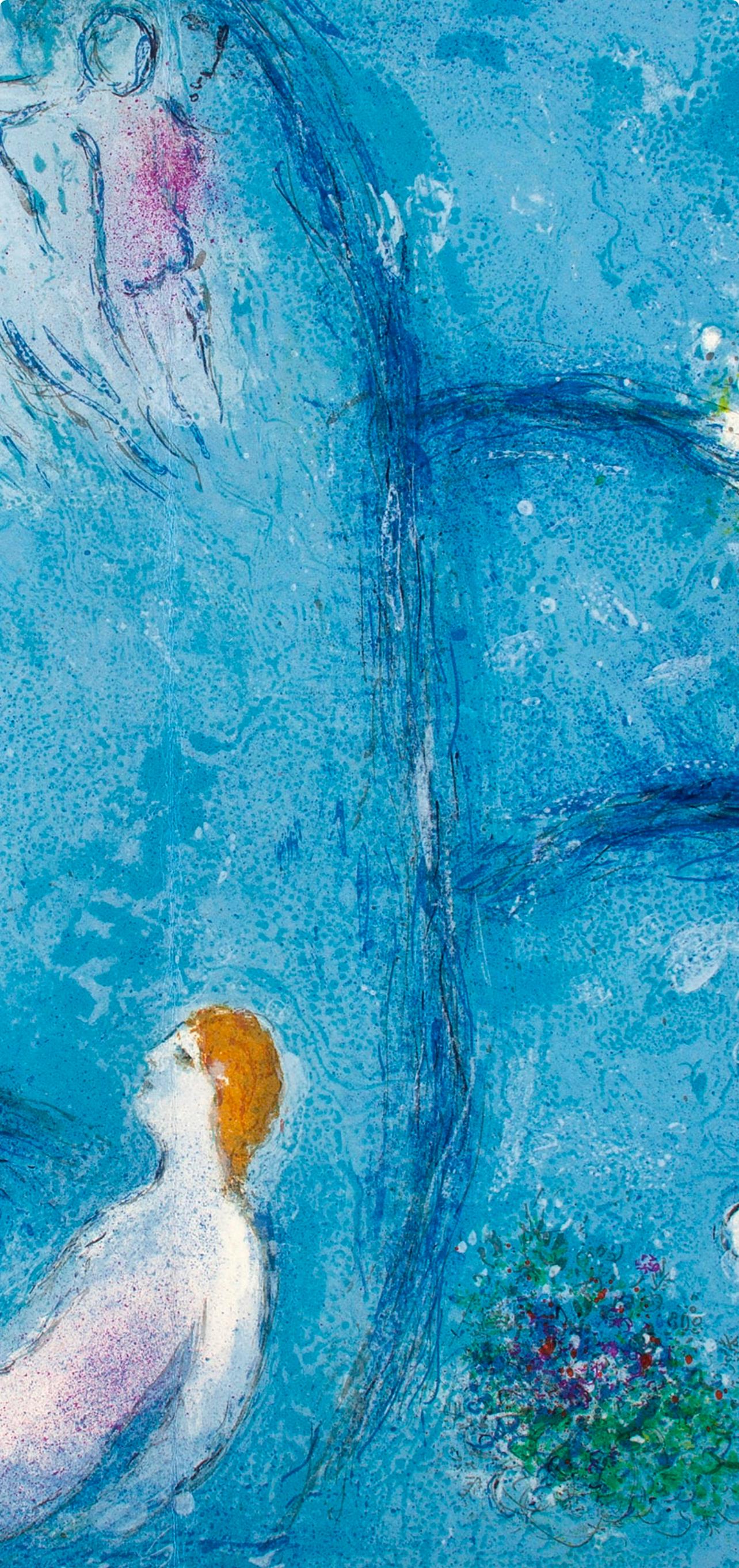 Marc Chagall, La Caverne des Nymphes, Daphnis et Chloé, Limited Edition Héliogravure