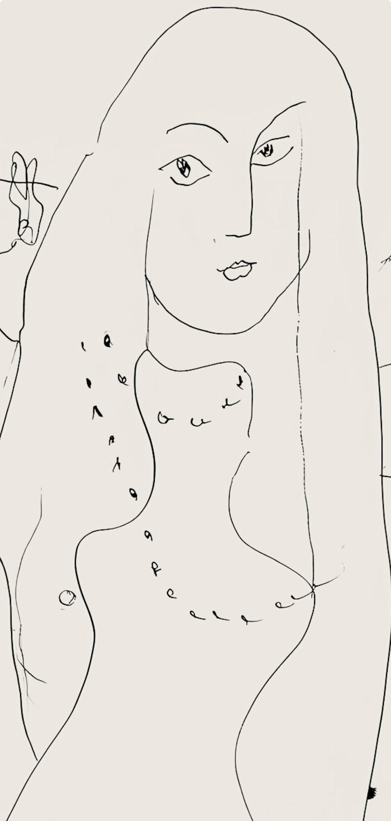 Henri Matisse, Série N, var. 4 (Duthuit 9), Henri Matisse, Dessins, Thèmes et variations, Limited Edition Lithograph