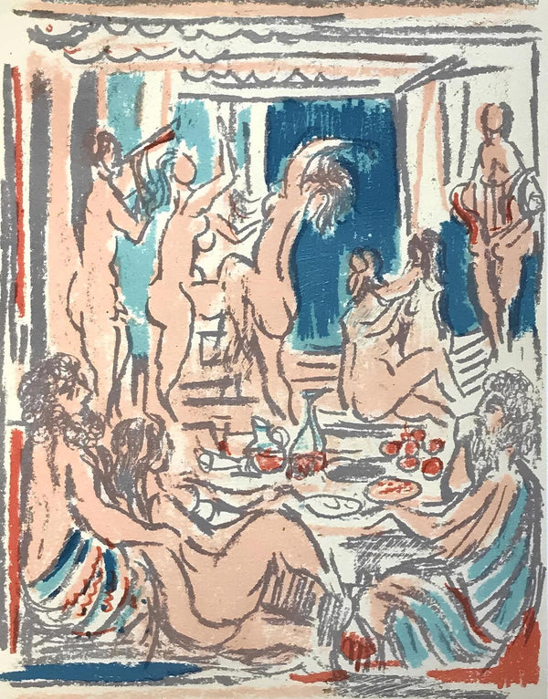 André Cottavoz, Composition, L'Odyssée, Limited Edition Lithograph