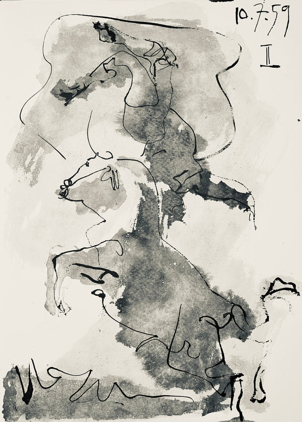 Pablo Picasso, Composition (Bloch 1276; Czwiklitzer 23), Toros y Toreros, Limited Edition Lithograph