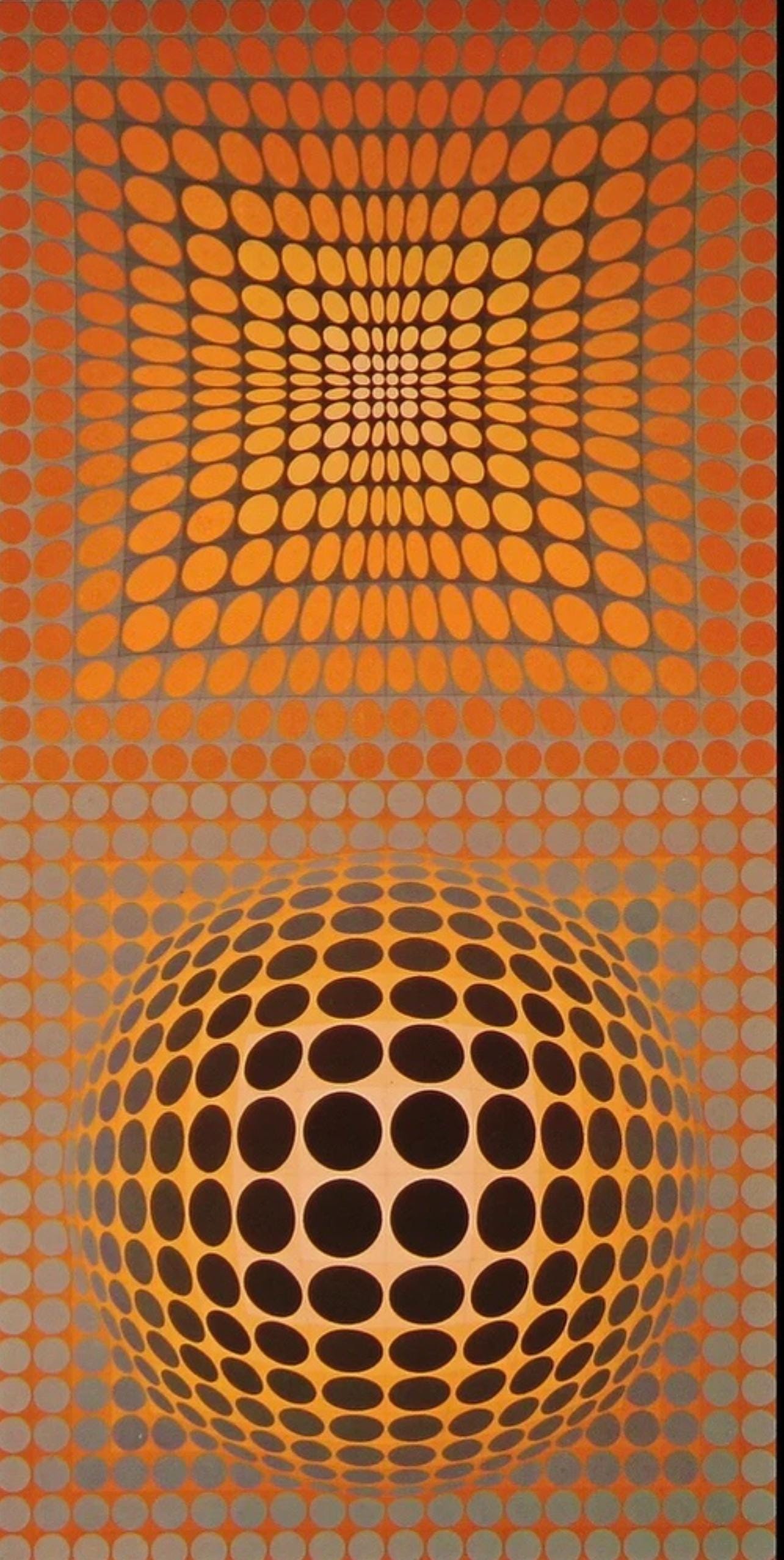 Victor Vasarely, Composition, Damier, Limited Edition Héliogravure