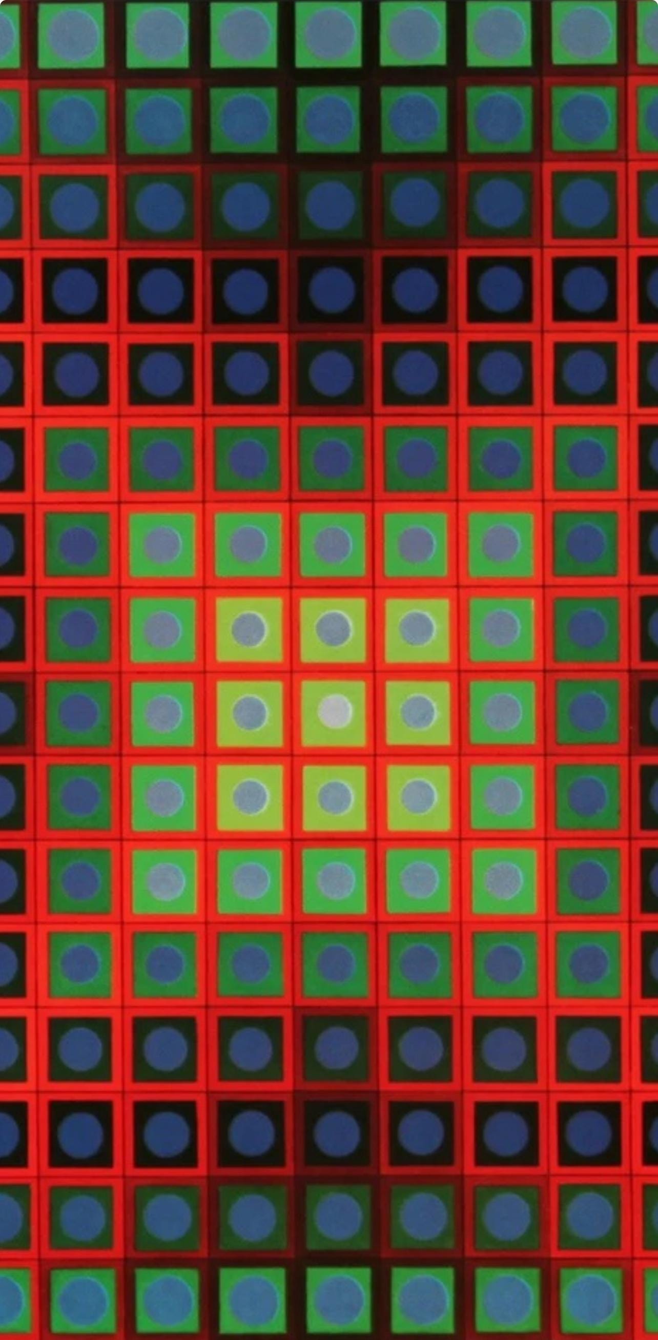 Victor Vasarely, Composition, Folklore Planétaire, Limited Edition Héliogravure