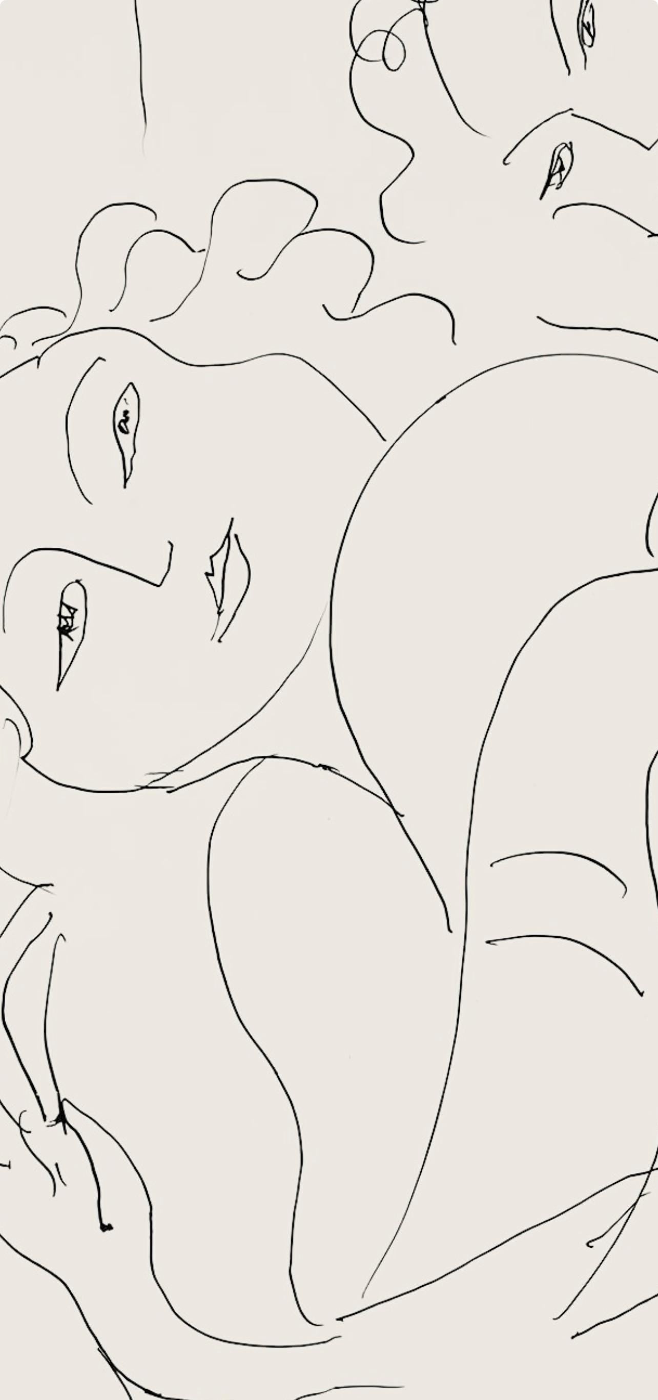 Henri Matisse, Série F, var. 5 (Duthuit 9), Henri Matisse, Dessins, Thèmes et variations, Limited Edition Lithograph