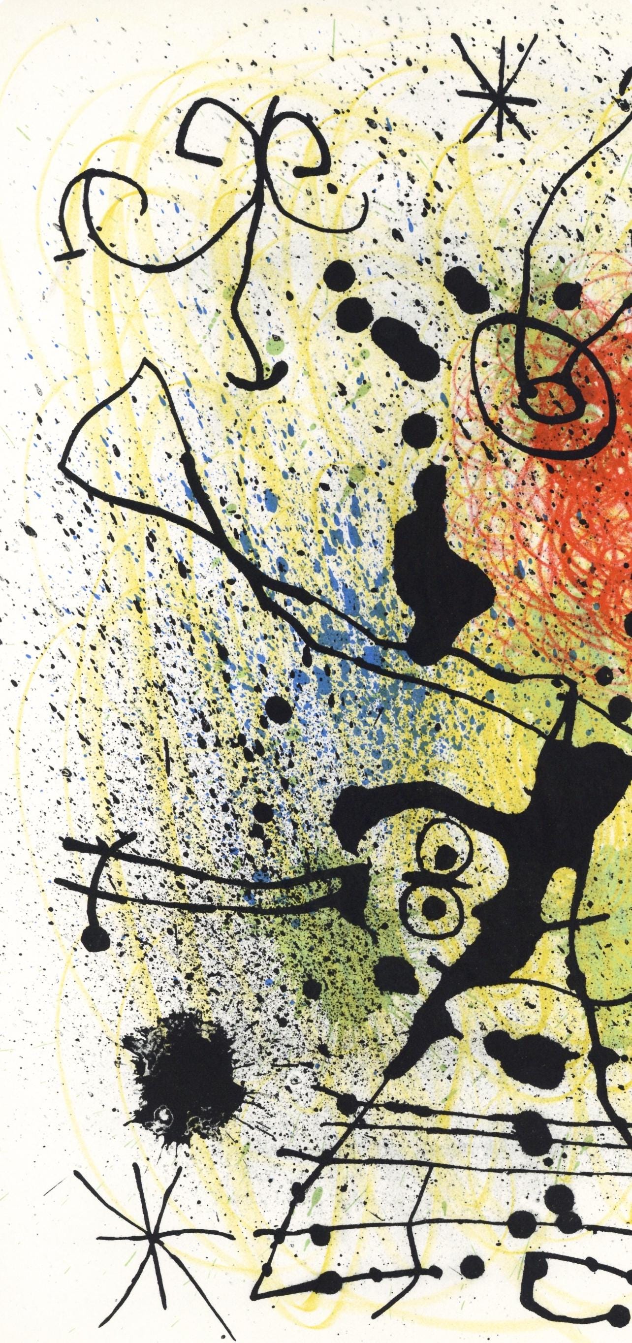 Joan Miró, Composition (Mourlot 457), Derrière le miroir, Limited Edition Lithograph