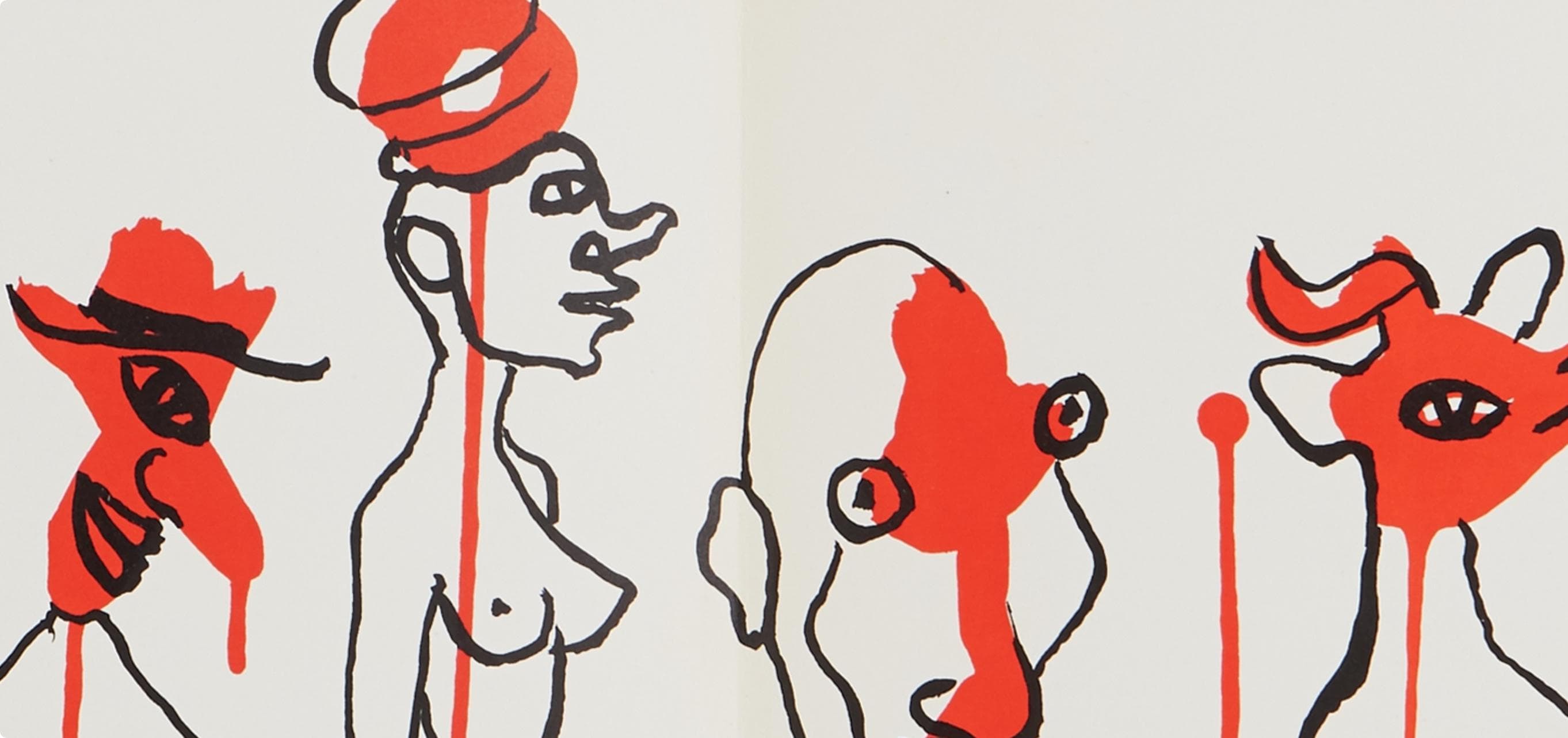 Alexander Calder, Composition, Derrière le miroir, Limited Edition Lithograph