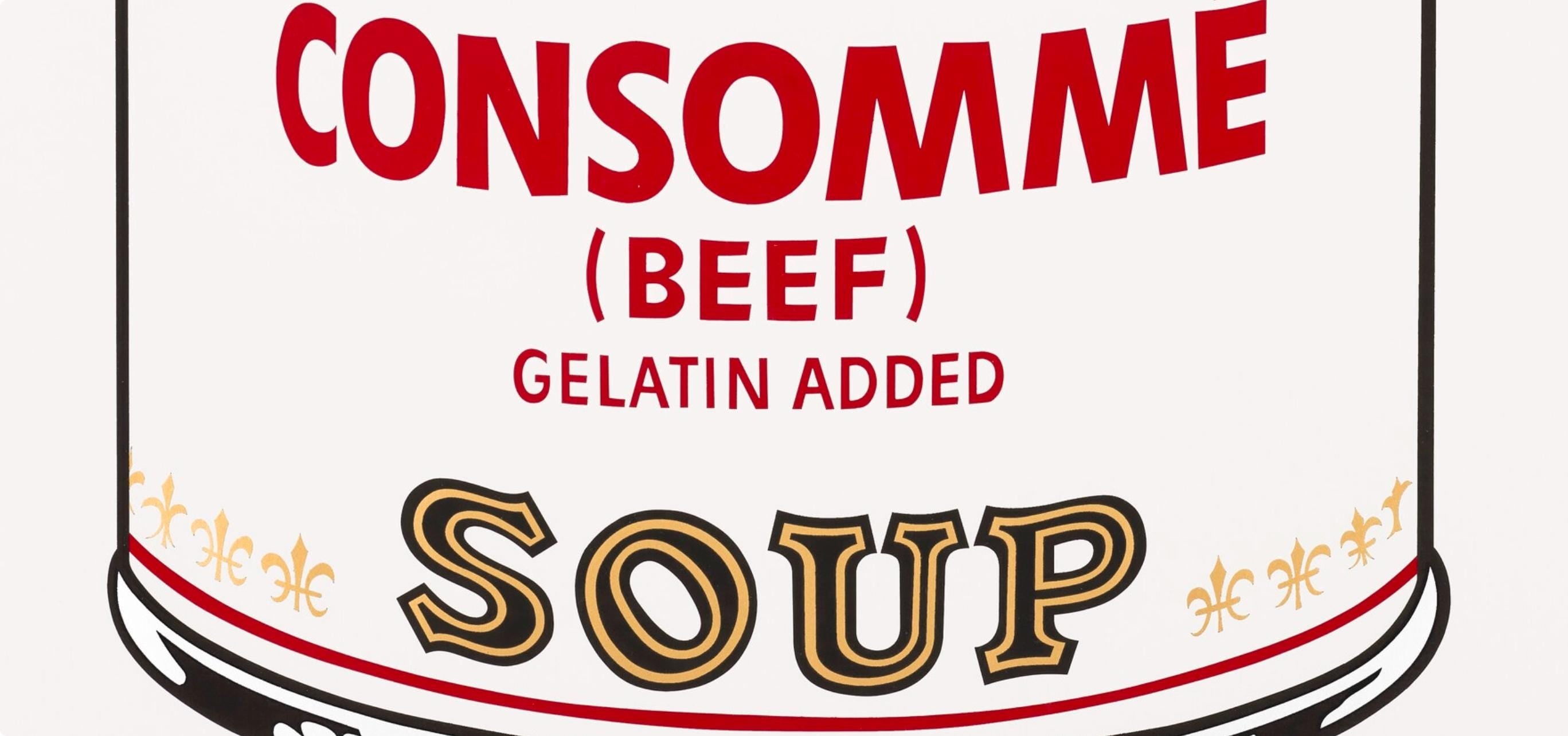 Andy Warhol, Campbell’s Soup, Consommé, Official Edition, Sunday B. Morning, Silkscreen