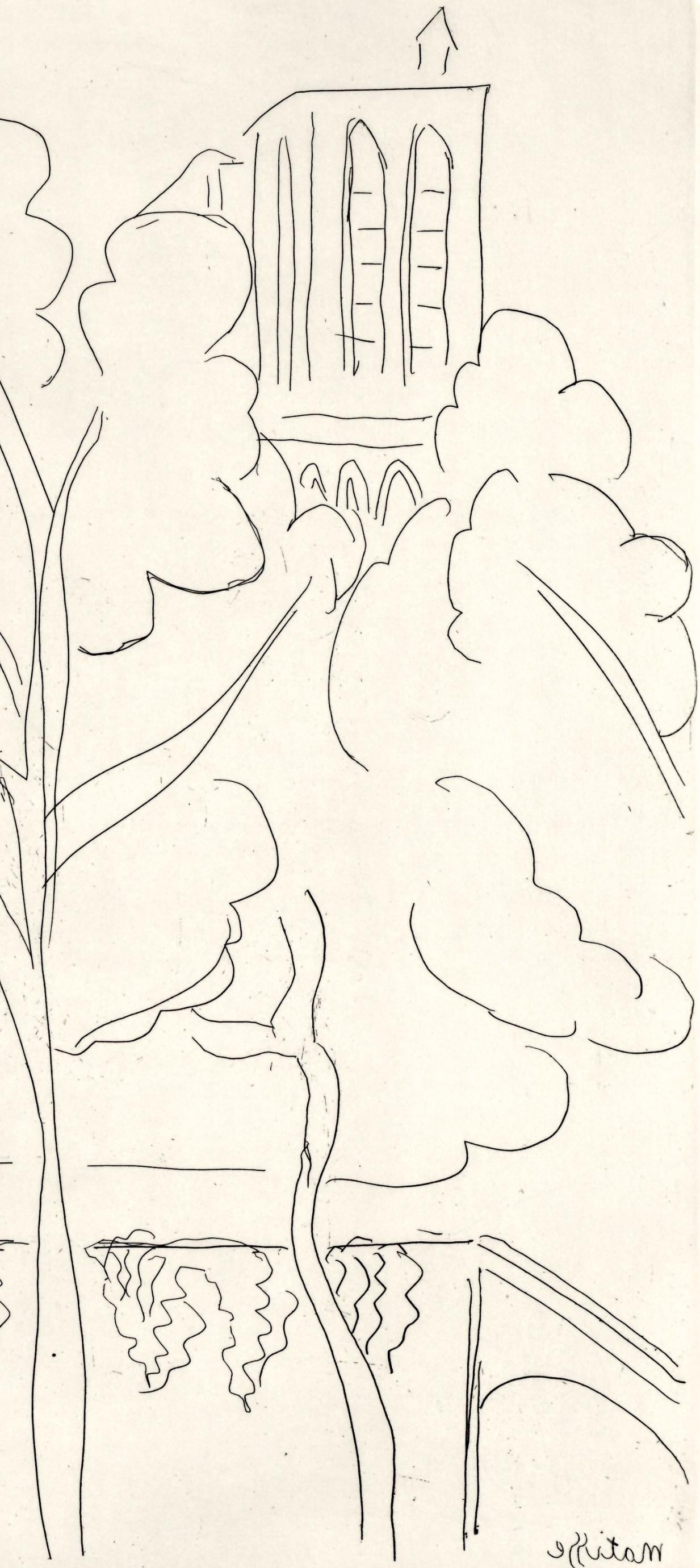 Henri Matisse, La Cité Notre Dame (Duthuit I.248), A La gloire à Paris, Limited Edition Etching