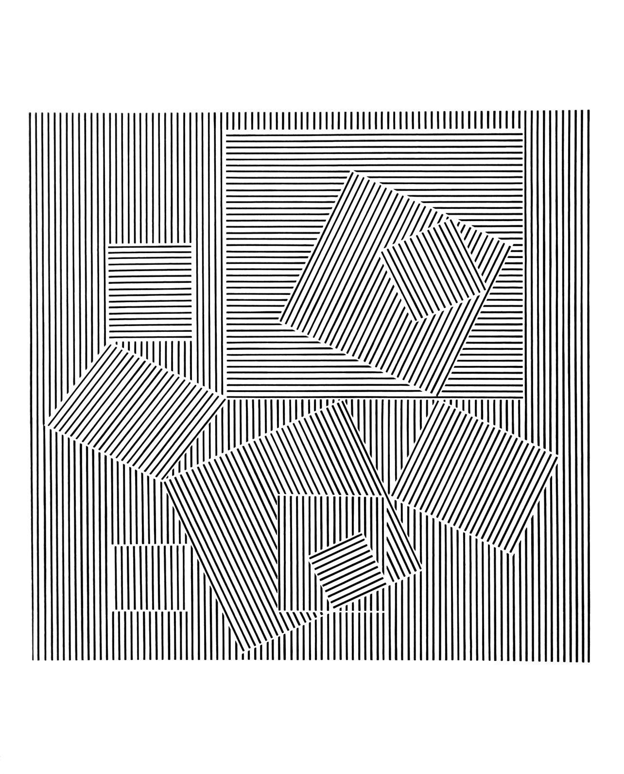 Victor Vasarely, Composition, Ondulatoires, Limited Edition Héliogravure