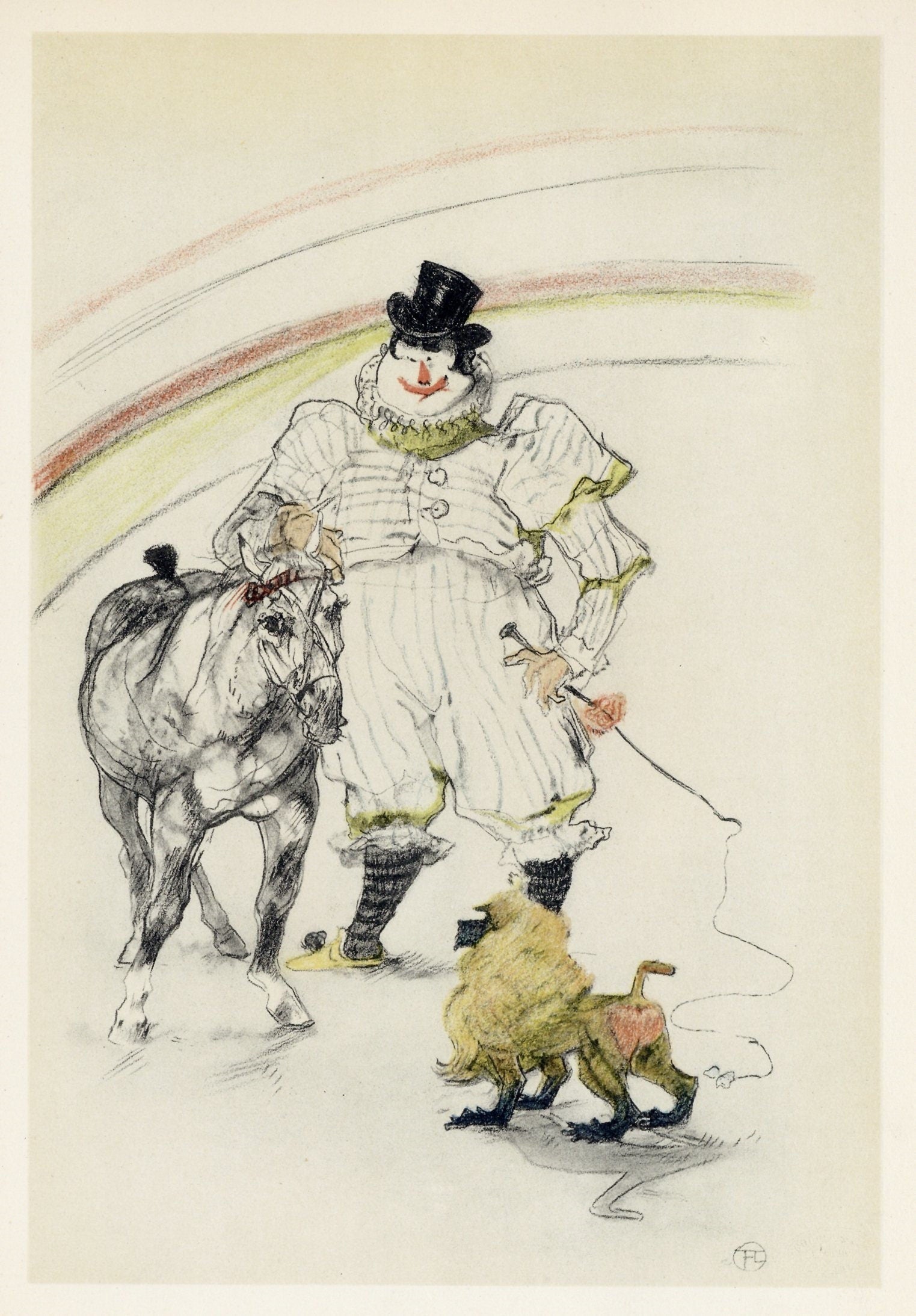 Henri de Toulouse-Lautrec, Cheval et Singe dressé, The Circus by Toulouse-Lautrec, Limited Edition Lithograph
