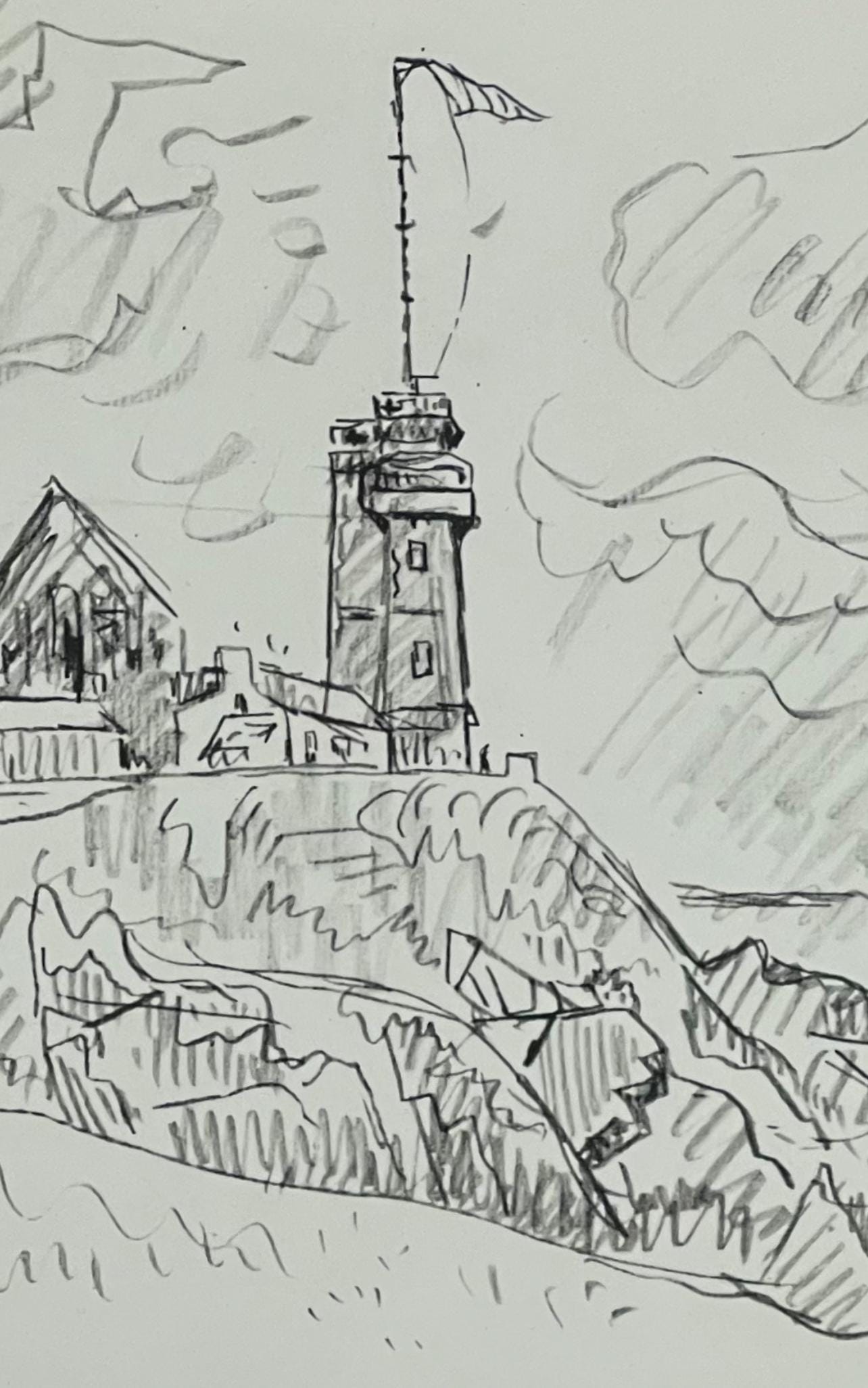 Paul Signac, St-Matthieu. Le Sémaphore, Signac Dessins, Limited Edition Lithograph
