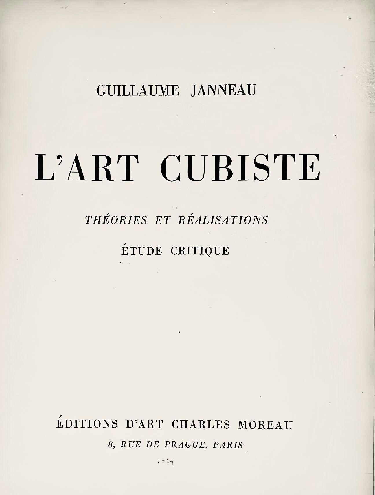 Juan Gris, Composition, L'Art Cubiste, Theories et Realistions, Limited Edition Lithograph
