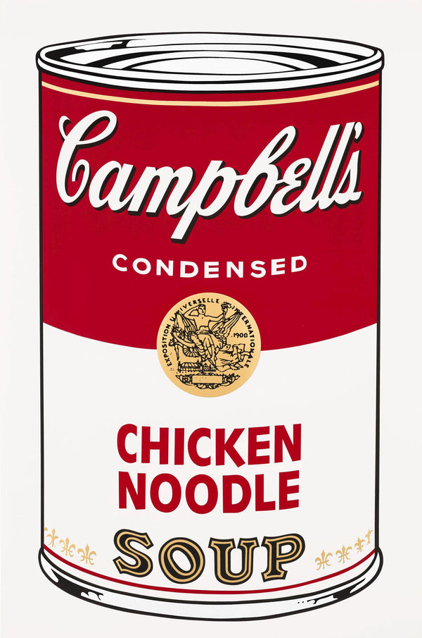 Andy Warhol, Campbell’s Soup, Chicken Noodle, Official Edition, Sunday B. Morning, Silkscreen