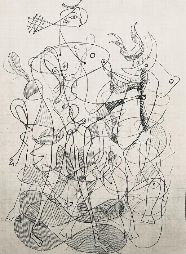 Georges Braque, Composition (Vallier 23), Hesiode, Théogonie, Derrière le miroir, Limited Edition Lithograph