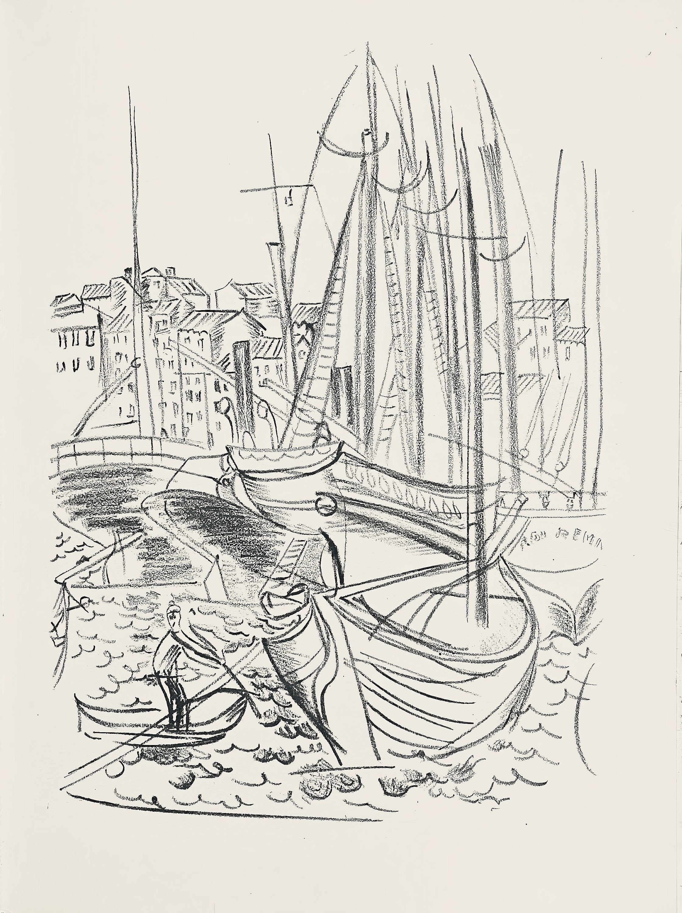 Raoul Dufy, Composition, Les Côtes Normandes, Limited Edition Lithograph