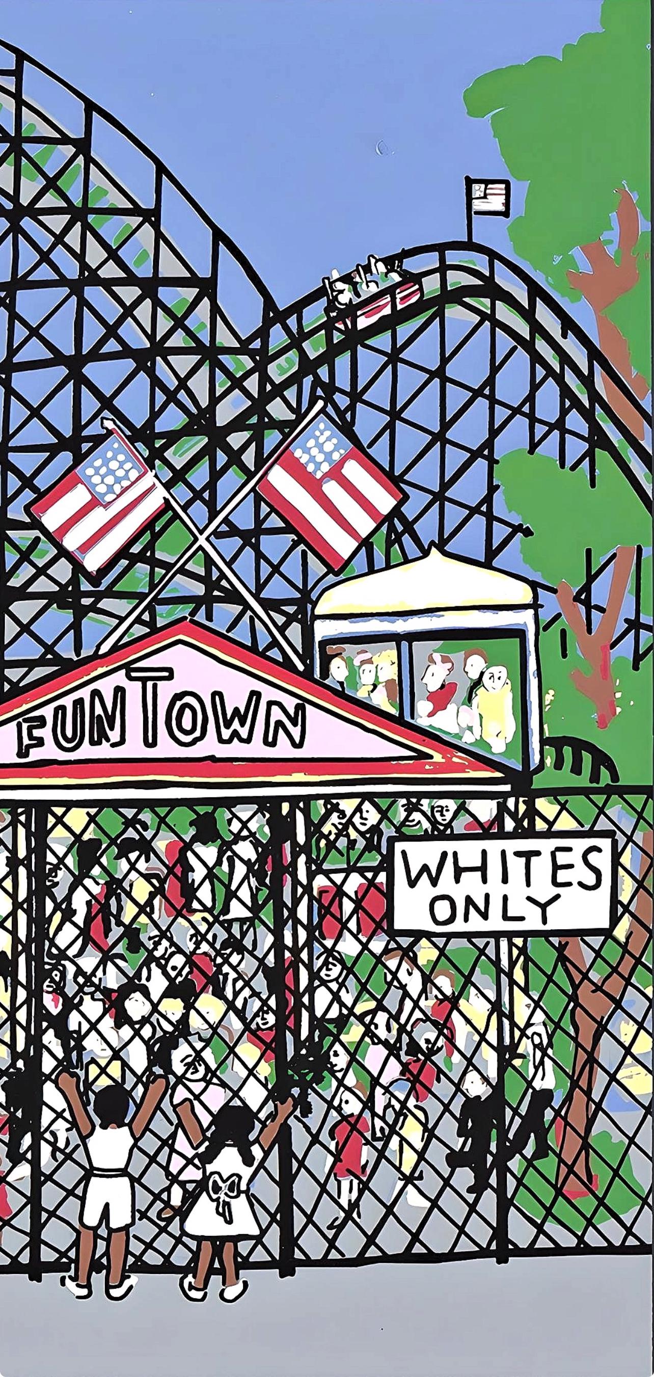 Faith Ringgold, For Whites Only, Letter from Birmingham City Jail, Limited Edition Silkscreen