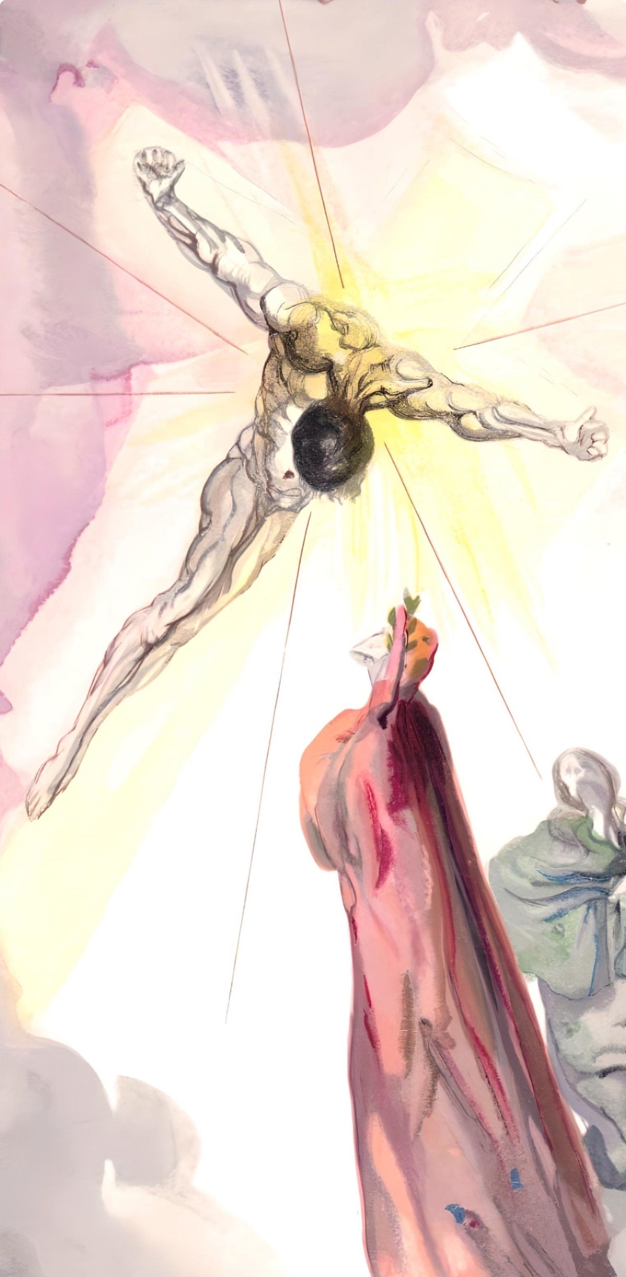 Salvador Dali, The Cross of Mars (Michler/Löpsinger 1039-1138; Field 189-200), La Divine Comédie, Limited Edition Woodcut
