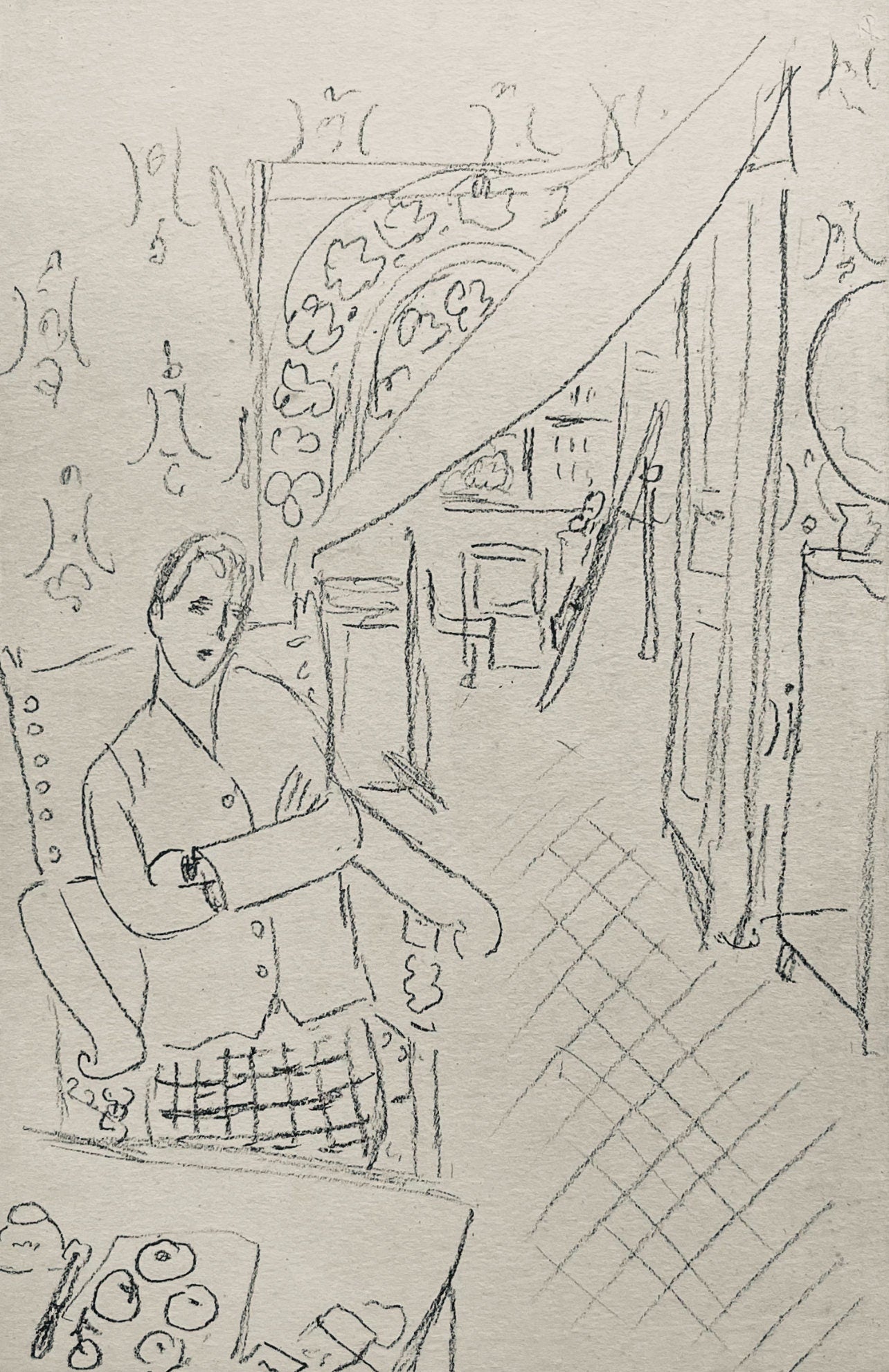 Henri Matisse, Composition (Dutel 3), Dessins de Henri-Matisse, Limited Edition Lithograph