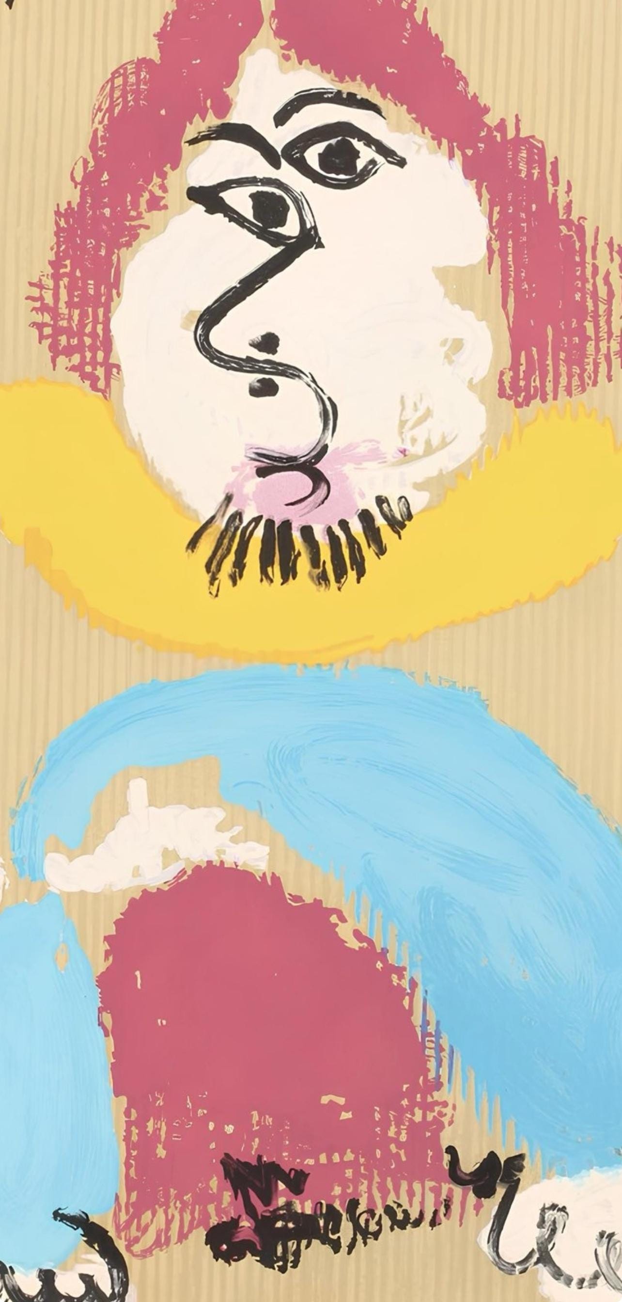 Pablo Picasso, Composition (Orozco 207-261), Vingt-Neuf Portraits Imaginaires, Limited Edition Lithograph