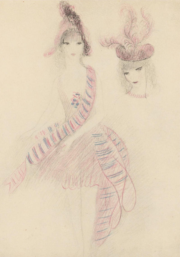 Marie Laurencin, Composition, Les Biches, Limited Edition Lithograph