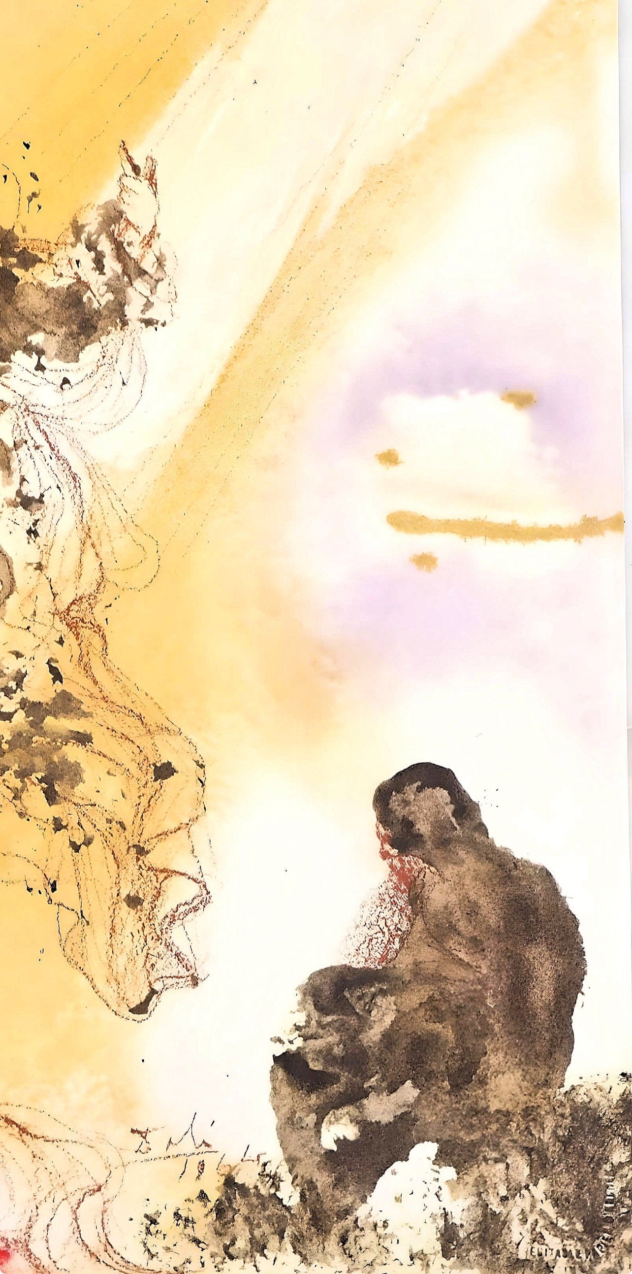 Salvador Dali, Composition (Michler/Löpsinger 1600; Field 69-3), Biblia Sacra, Limited Edition Lithograph