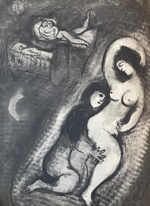 Marc Chagall, Composition, Contes de Boccace, Verve: Revue Artistique et Littéraire, Limited Edition Lithograph