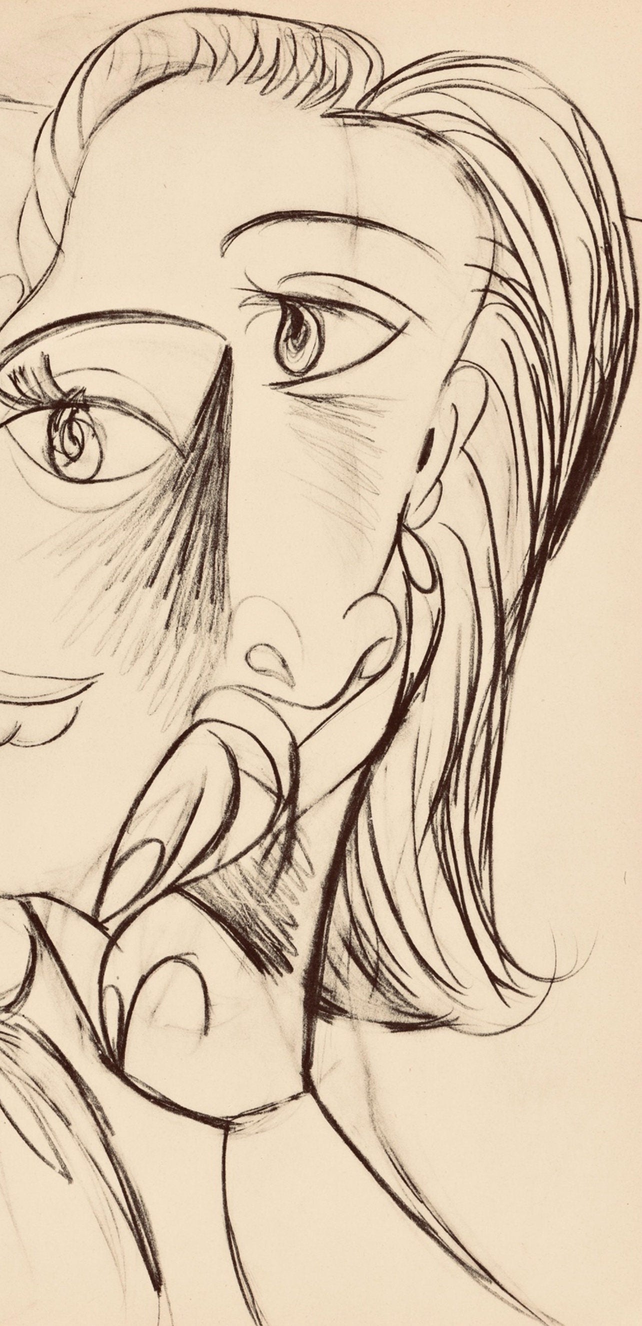 Pablo Picasso, Composition, Carnet de dessins de Picasso, Cahiers d’Art, Limited Edition Lithograph