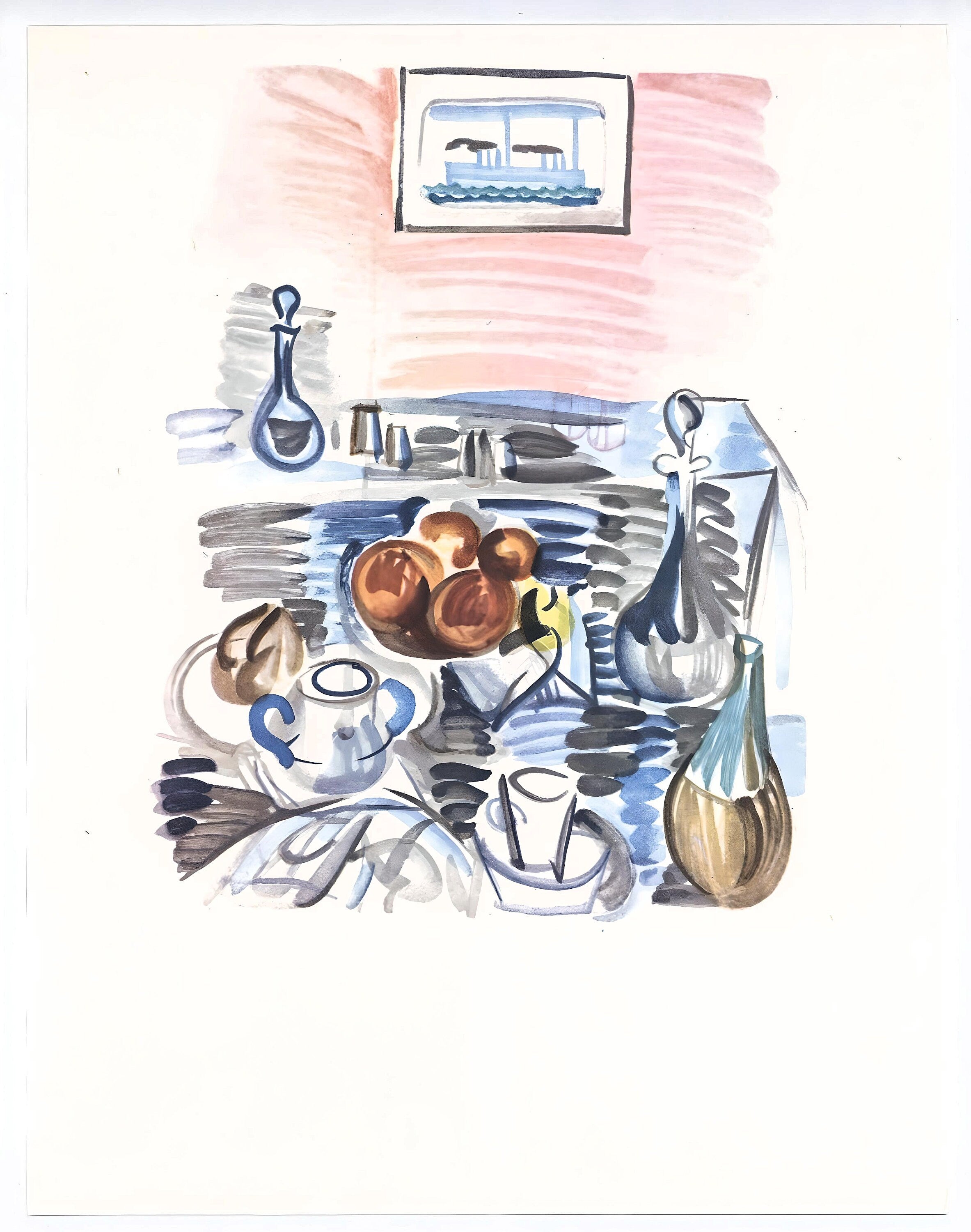 Raoul Dufy, Déjeuner de Cassis, Vacances forcées