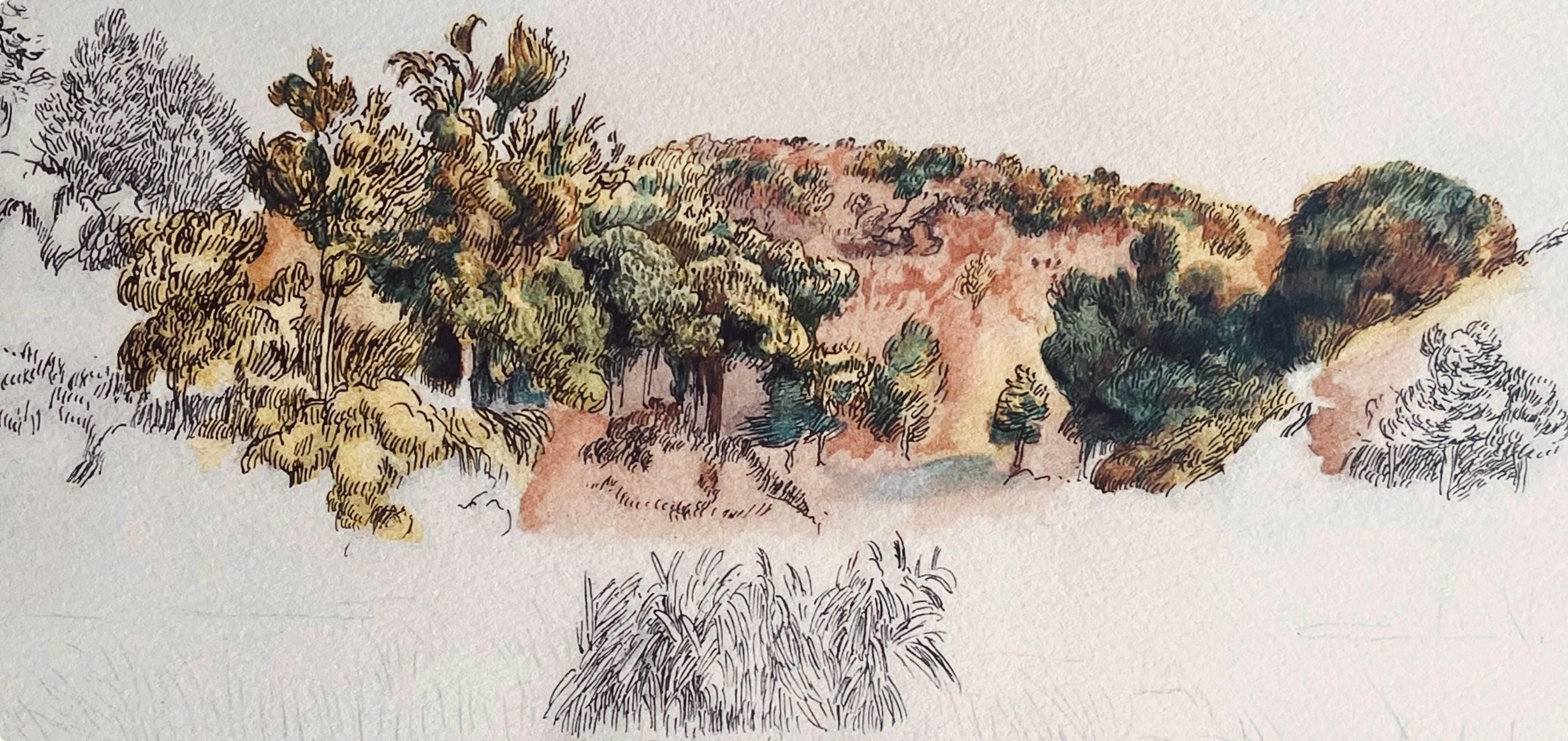 Pierre-Auguste Renoir, Composition, Seize Aquarelles et Sanguines de Renoir, Limited Edition Lithograph