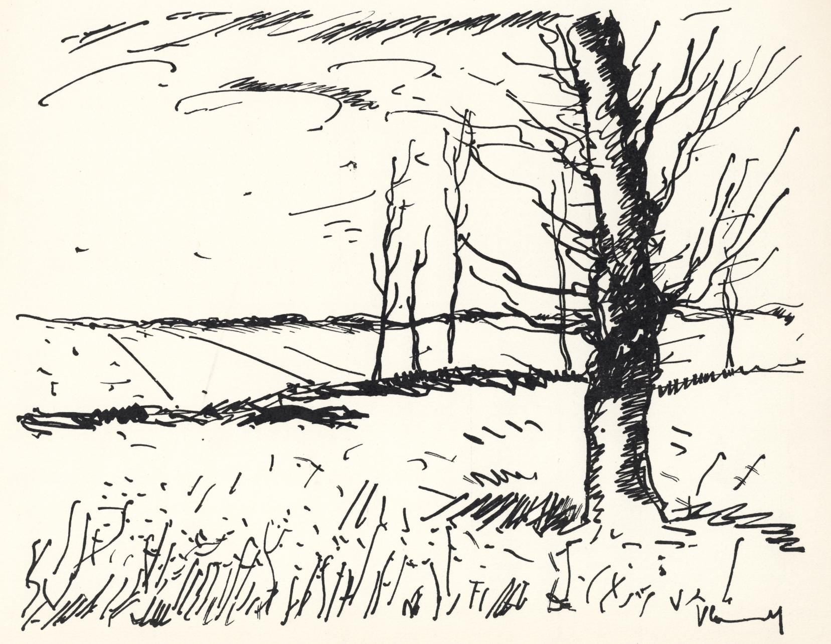 Maurice de Vlaminck, Vallee de l'Avre, Limited Edition Lithograph