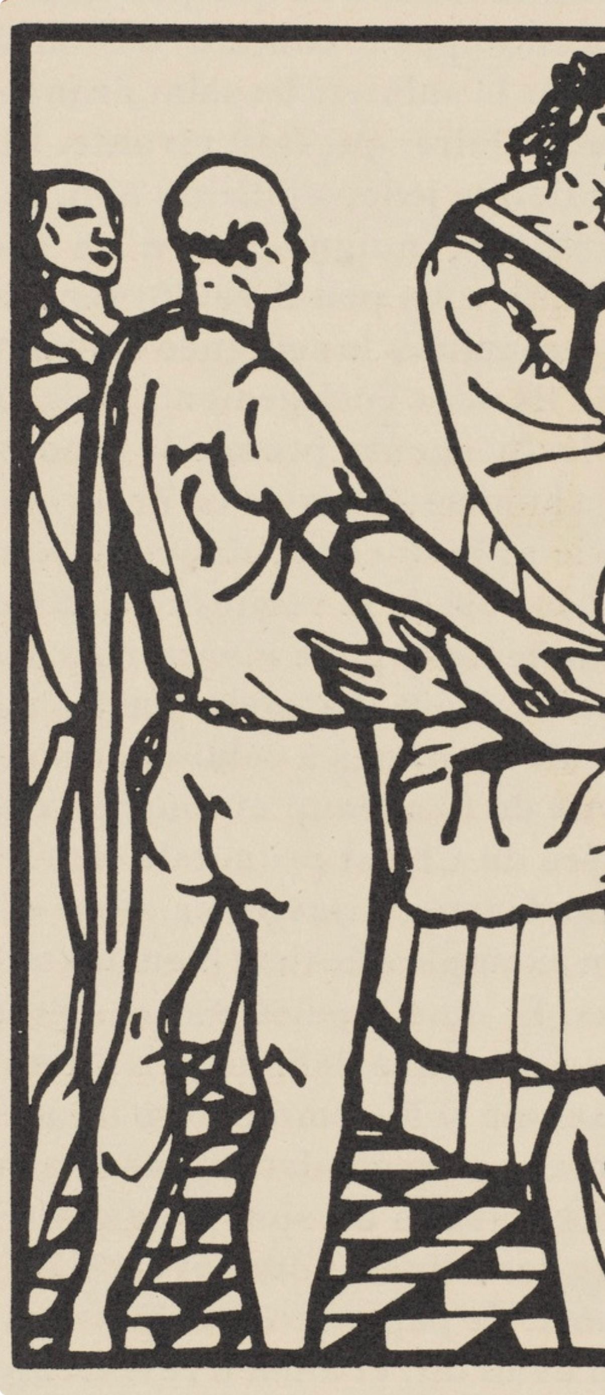 Émile Bernard, Composition (Morane, No. 100), Les Petites Fleurs de St. Françoise, Limited Edition Woodcut