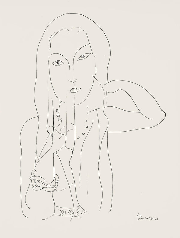 Henri Matisse, Série N, var. 2 (Duthuit 9), Henri Matisse, Dessins, Thèmes et variations, Limited Edition Lithograph