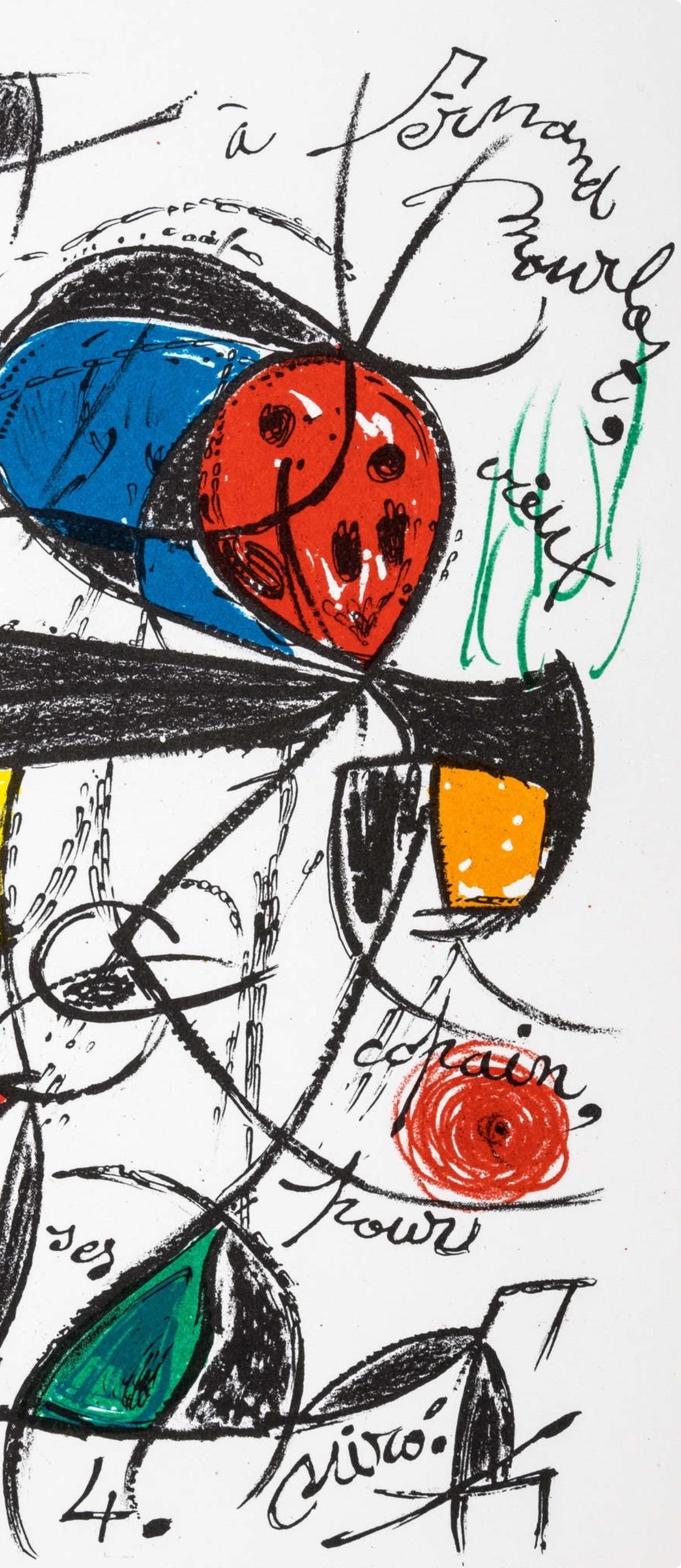 Joan Miró, Composition, Limited Edition Lithograph