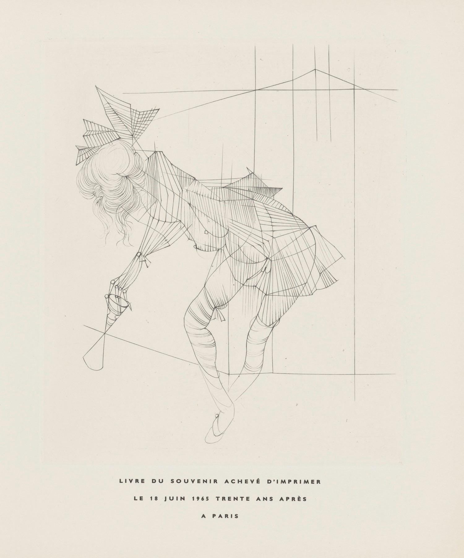 Valentin Hugo, Composition, Feuilles éparses, Limited Edition Etching