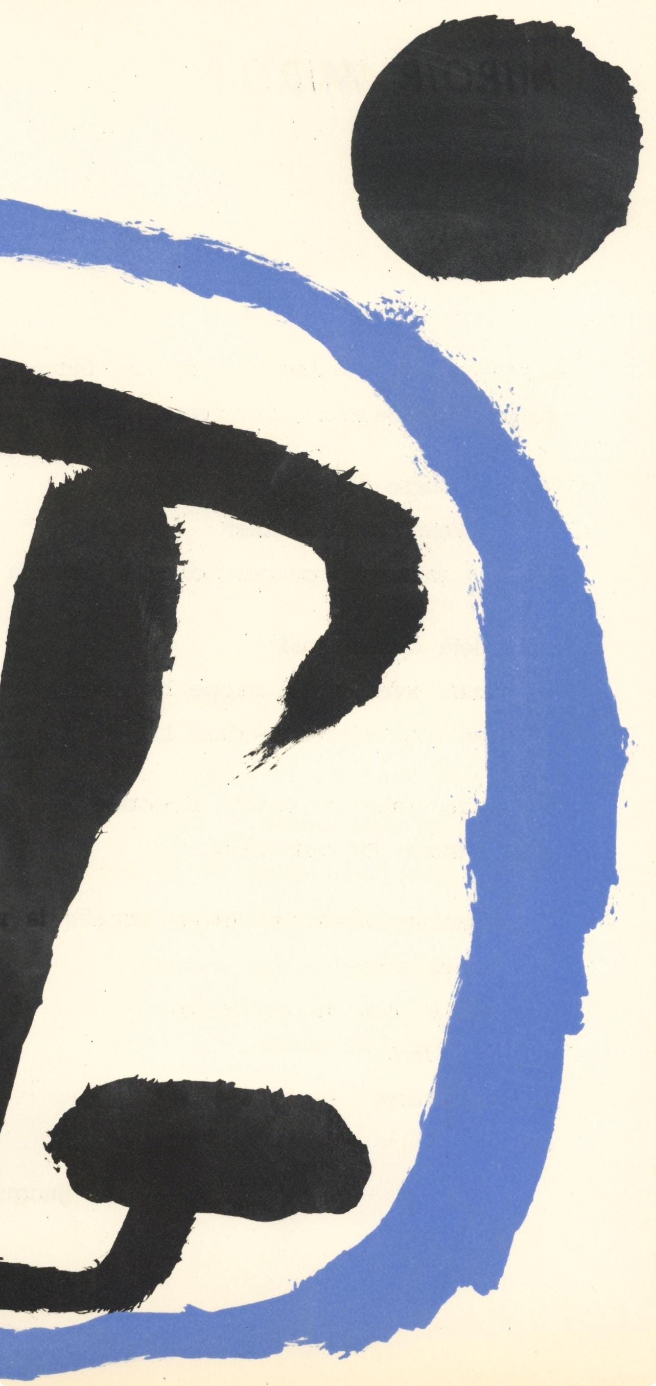Joan Miró, Composition (Cramer 34; Mourlot 223), Derrière le miroir, Limited Edition Lithograph