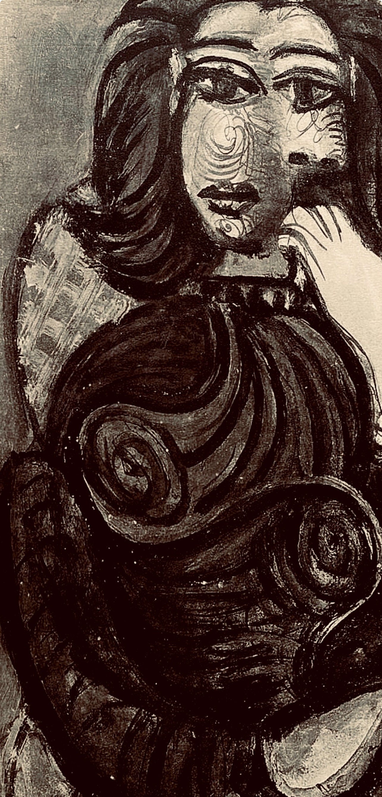 Pablo Picasso, Composition, Carnet de dessins de Picasso, Cahiers d’Art, Limited Edition Lithograph