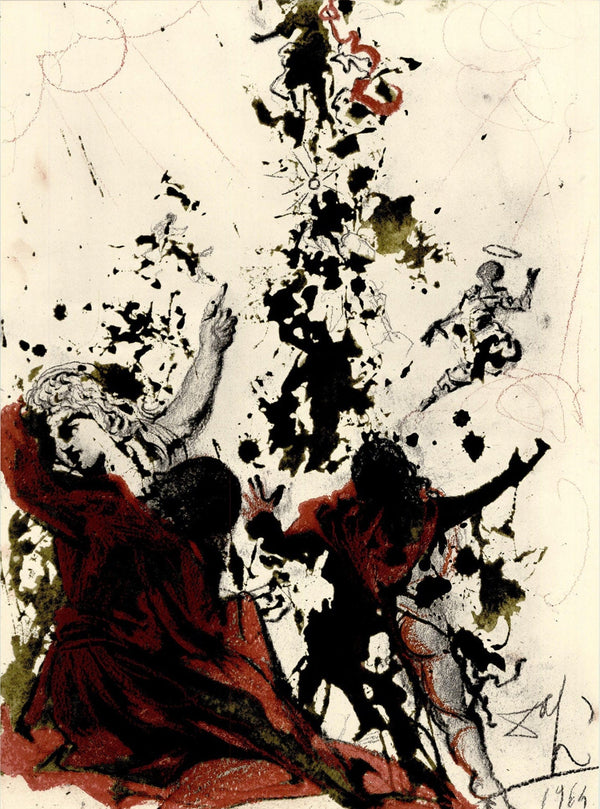 Salvador Dali, Composition (Michler/Löpsinger 1600; Field 69-3), Biblia Sacra, Limited Edition Lithograph